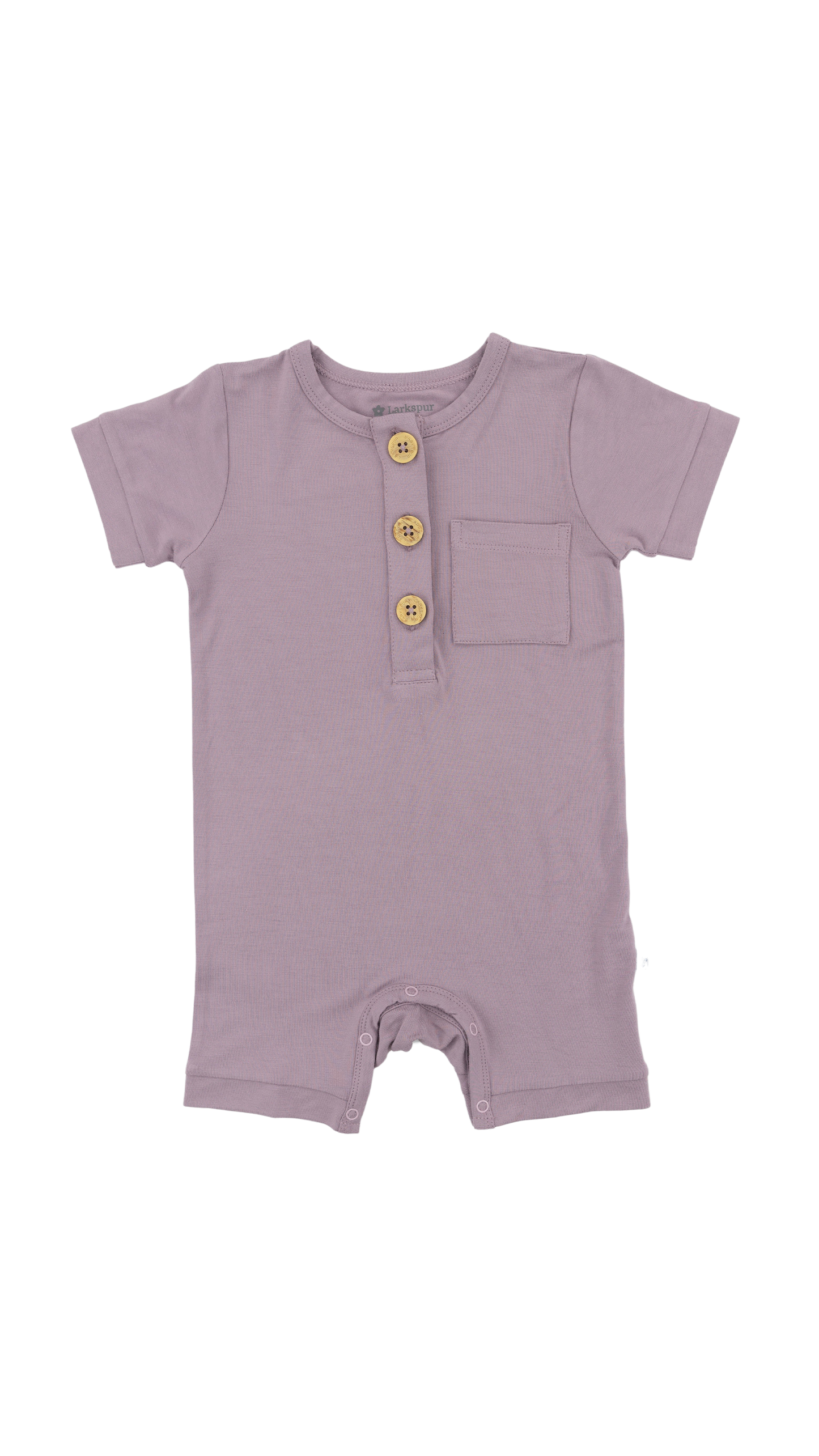 Short Romper in Grape