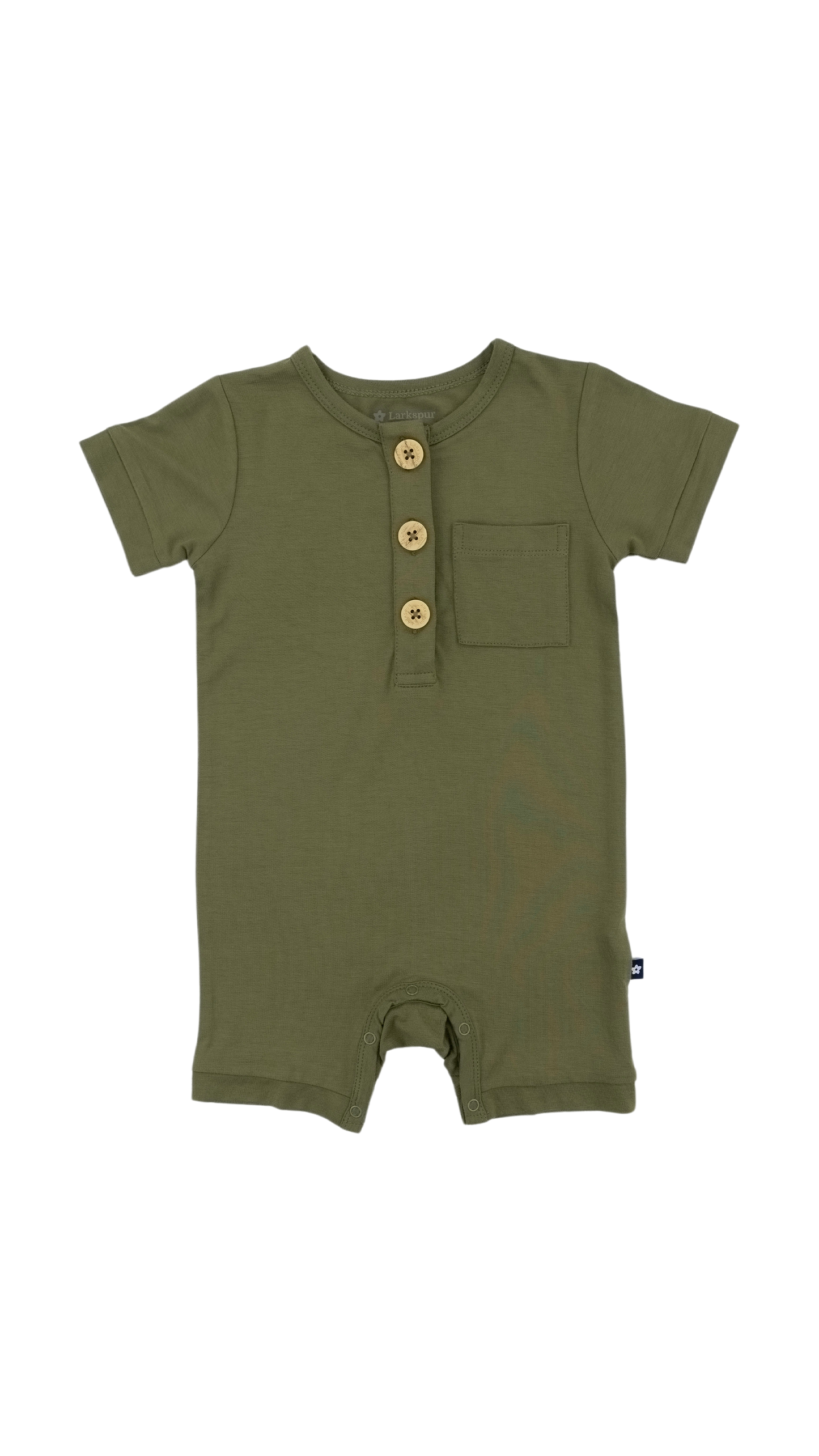 Short Romper in Olive