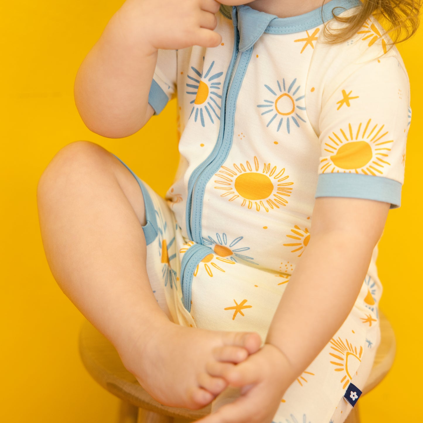 Short Zip Romper in Sunkissed