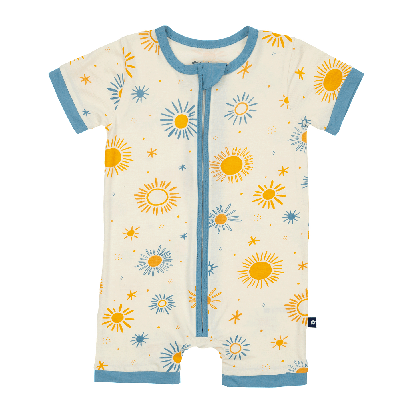 Short Zip Romper in Sunkissed