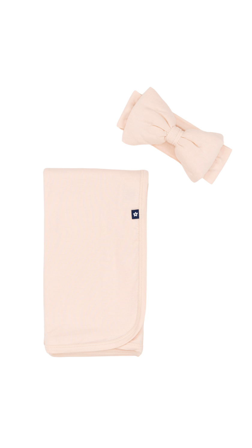 Swaddle Headband Set in Blush