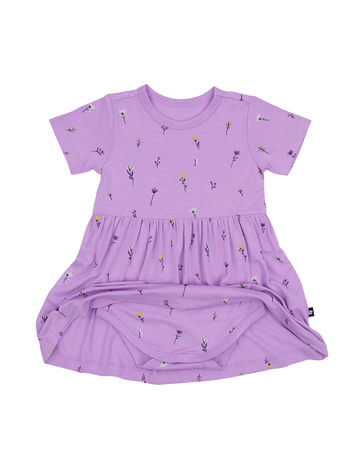 Twirl Dress in Lavender Bloom