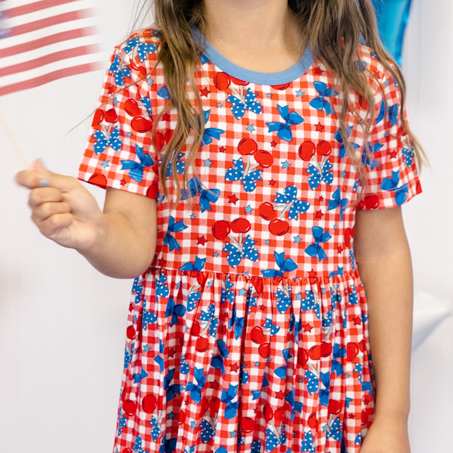 Twirl Dress in Cherry Delight