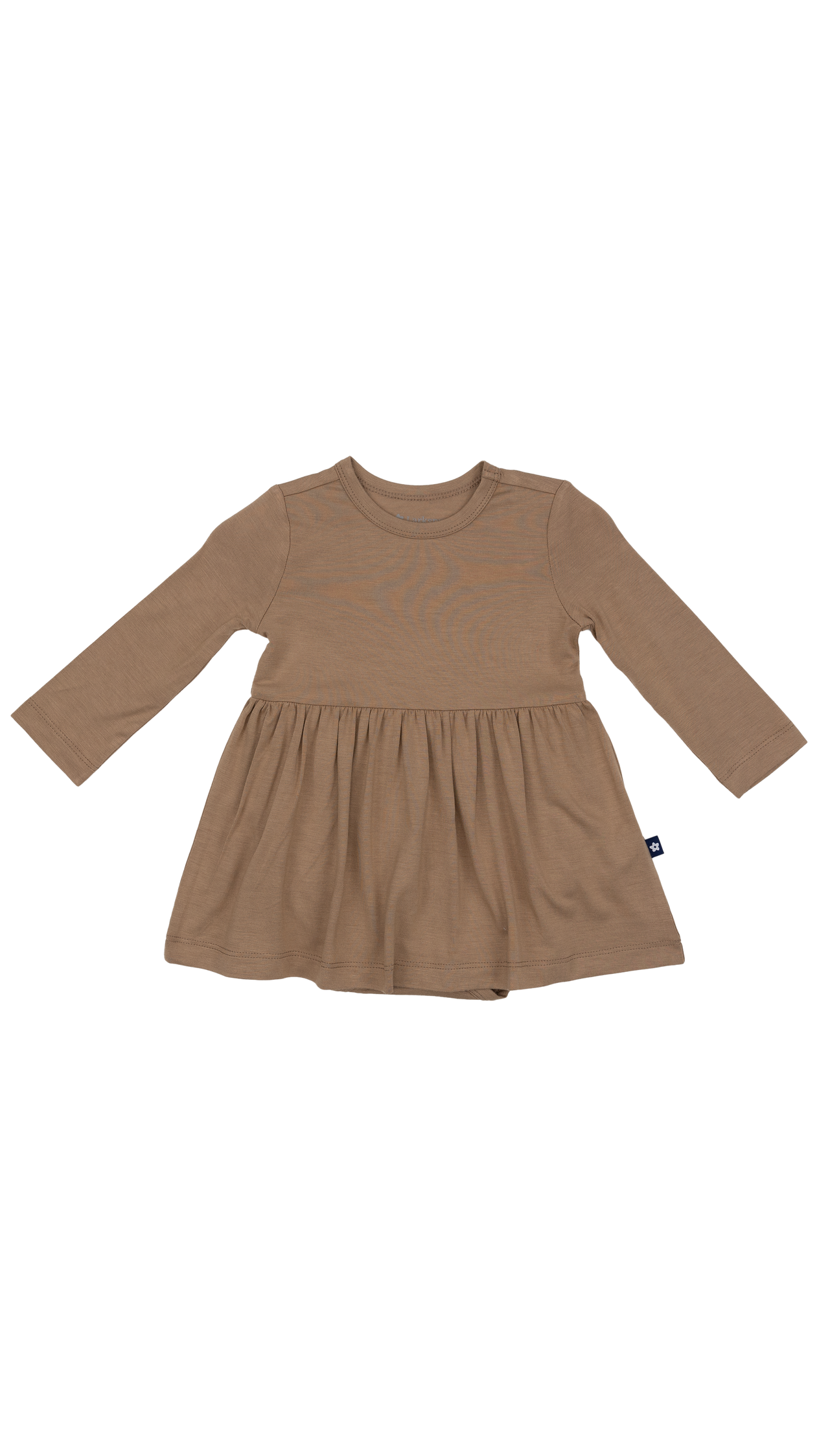 Long Sleeve Twirl Dress in Mocha