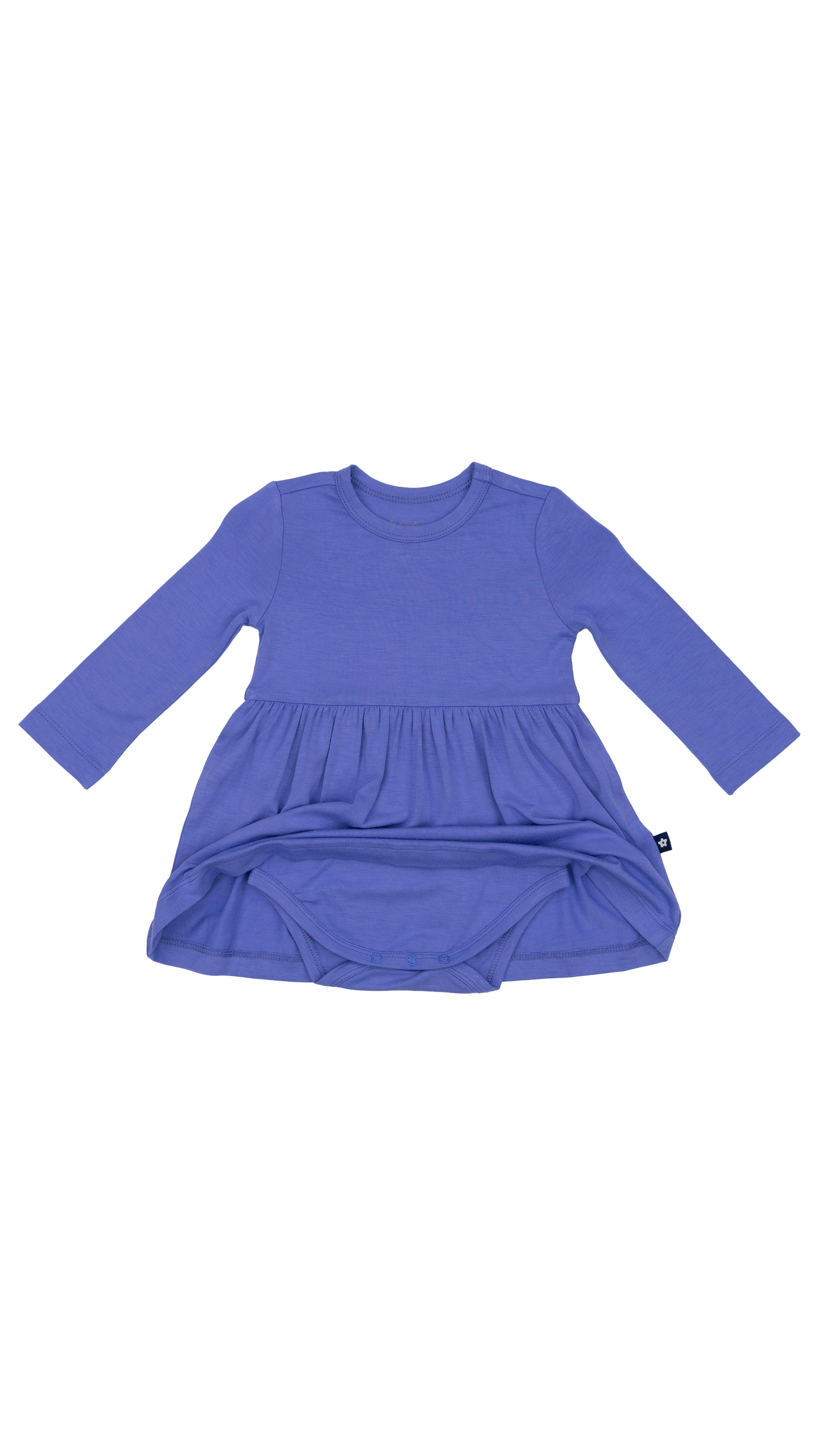 Long Sleeve Twirl Dress in Periwinkle