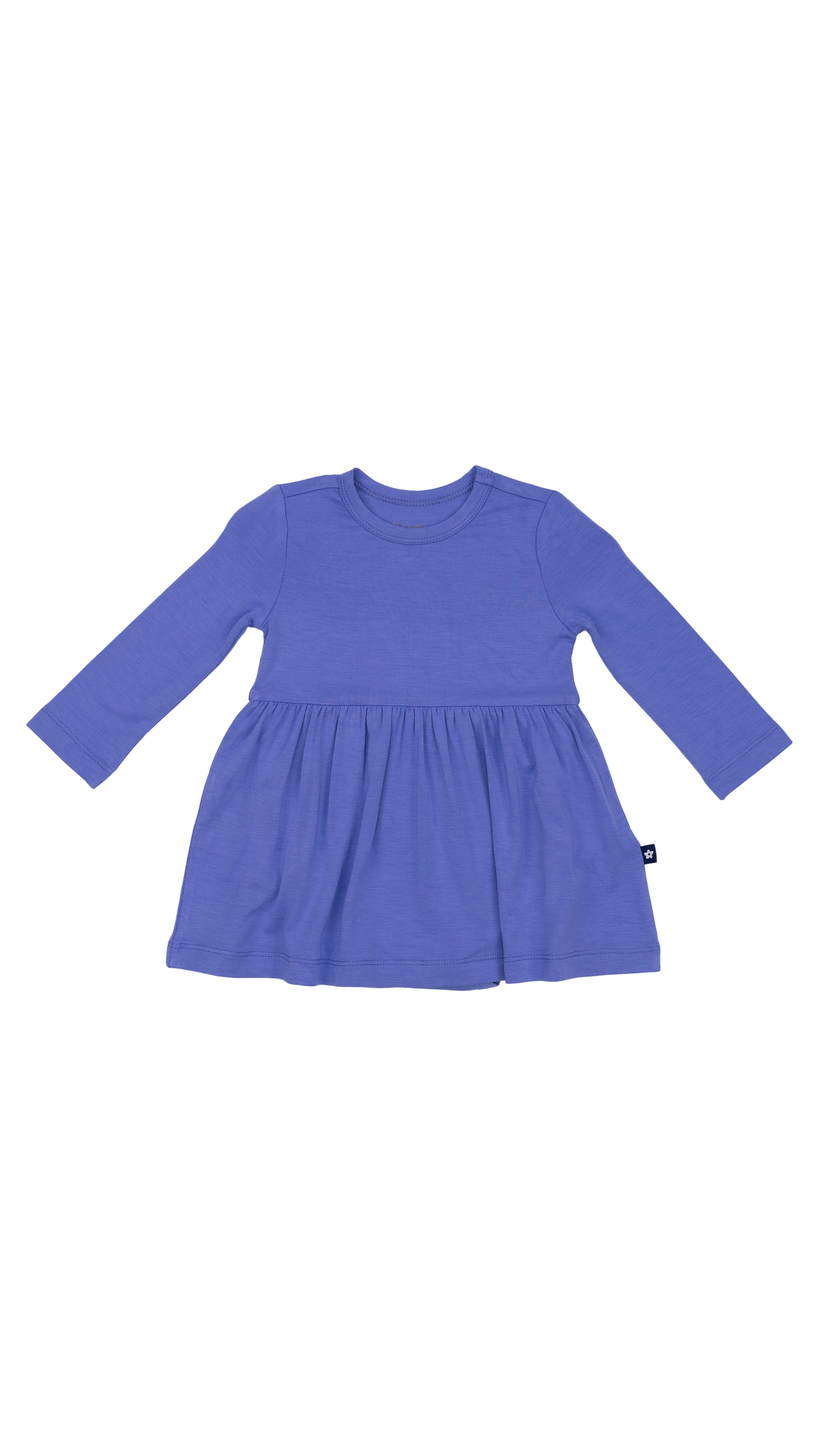 Long Sleeve Twirl Dress in Periwinkle