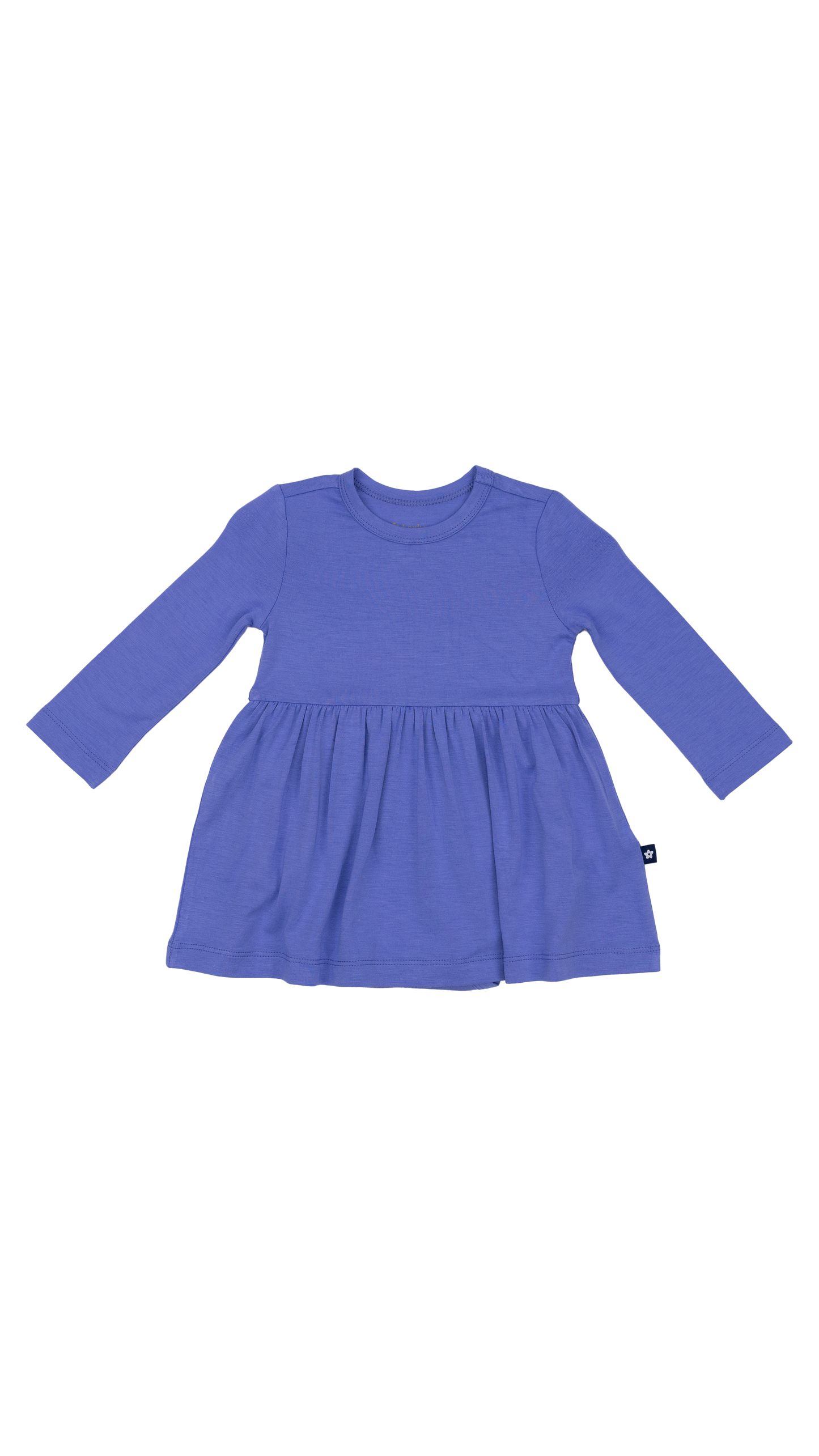 Long Sleeve Twirl Dress in Periwinkle