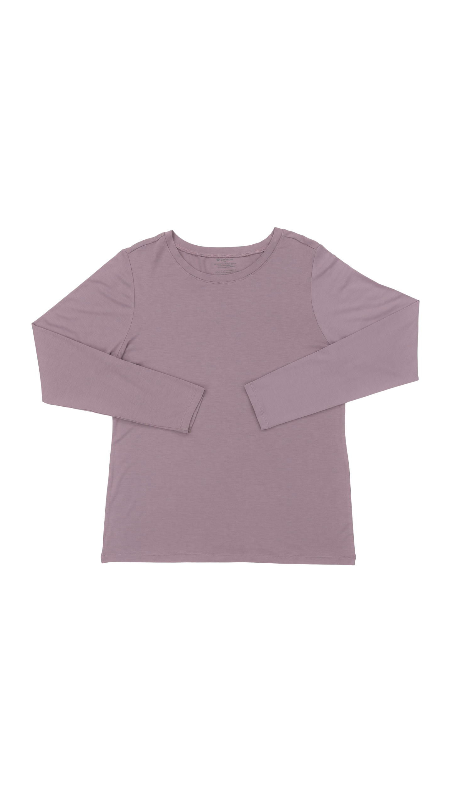 Women's Long Sleeve Lounge Tee in Grape