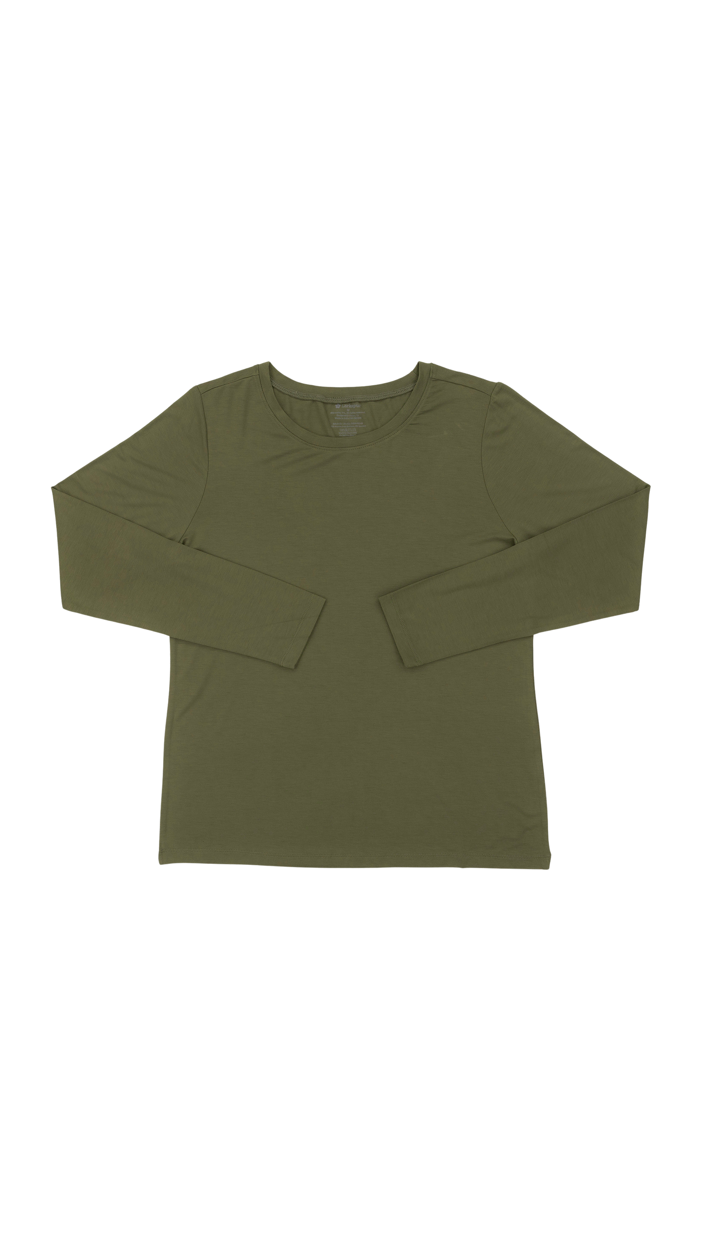 Women's Long Sleeve Lounge Tee in Olive