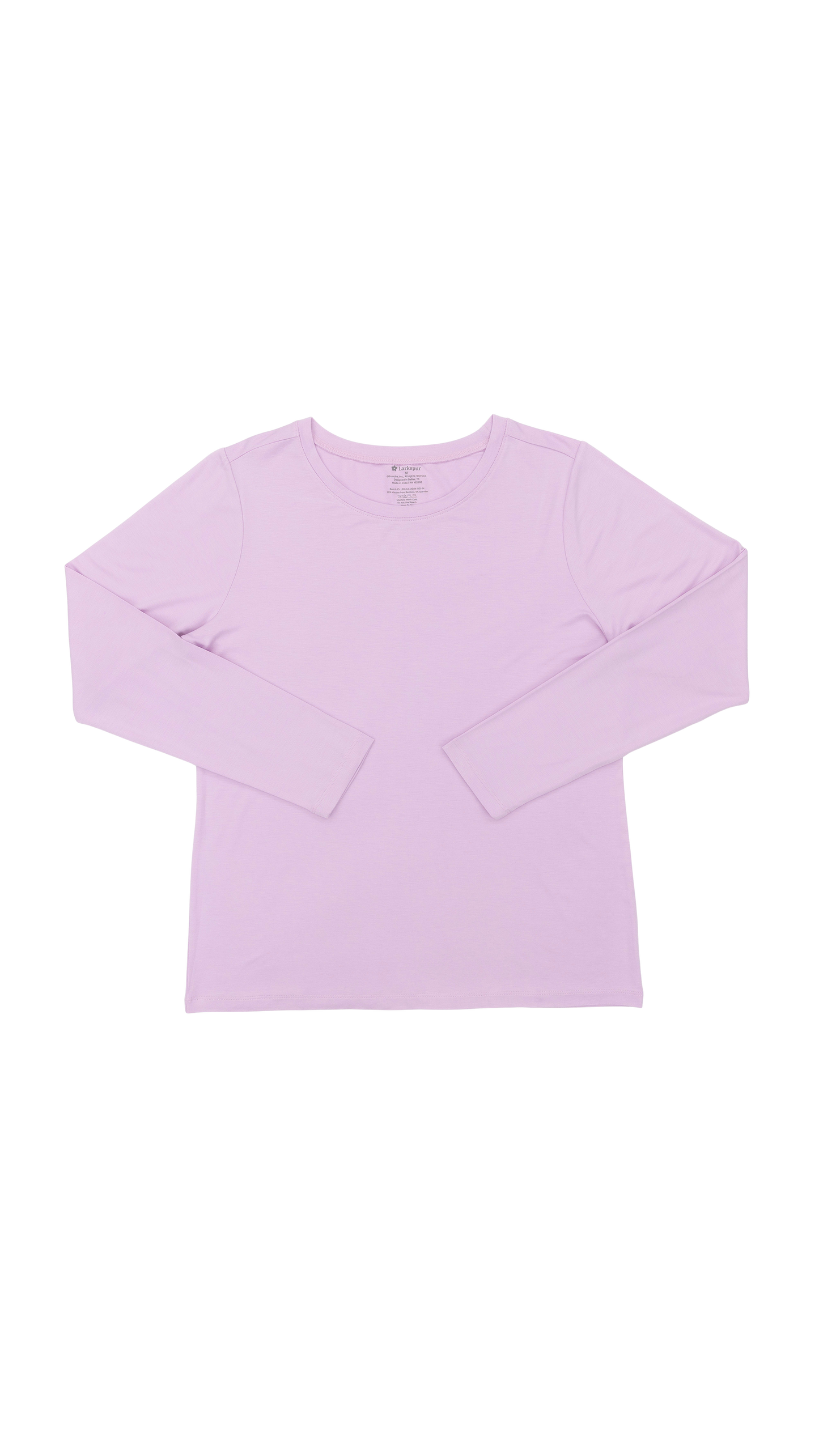 Women's Long Sleeve Lounge Tee in Orchid