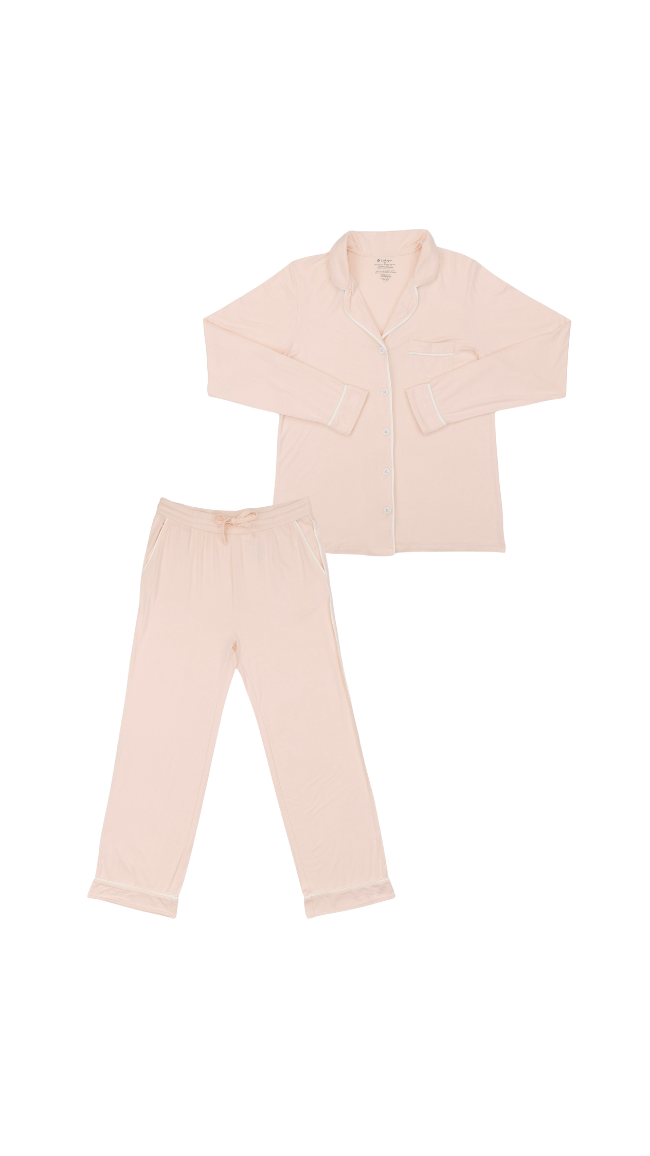 Women's Long Pajama Set in Blush