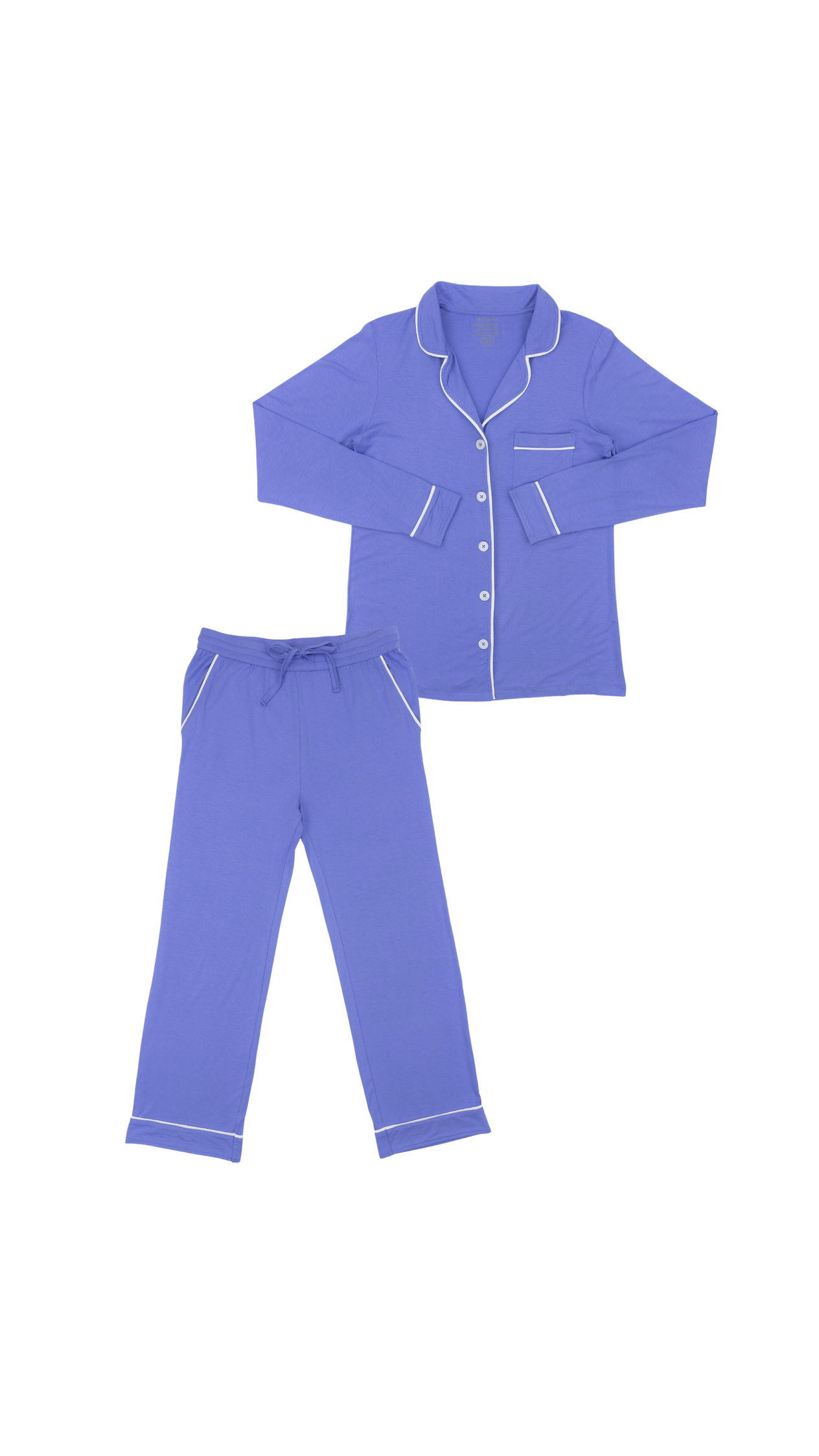 Women's Long Pajama Set in Periwinkle