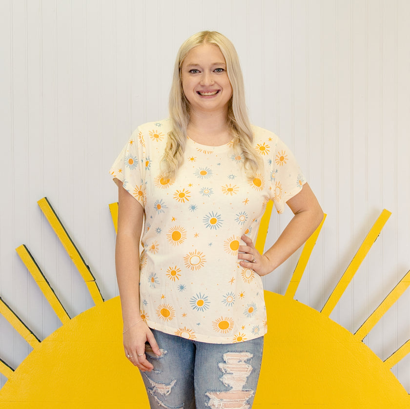 Women's Short Sleeve Lounge Tee in Sunkissed