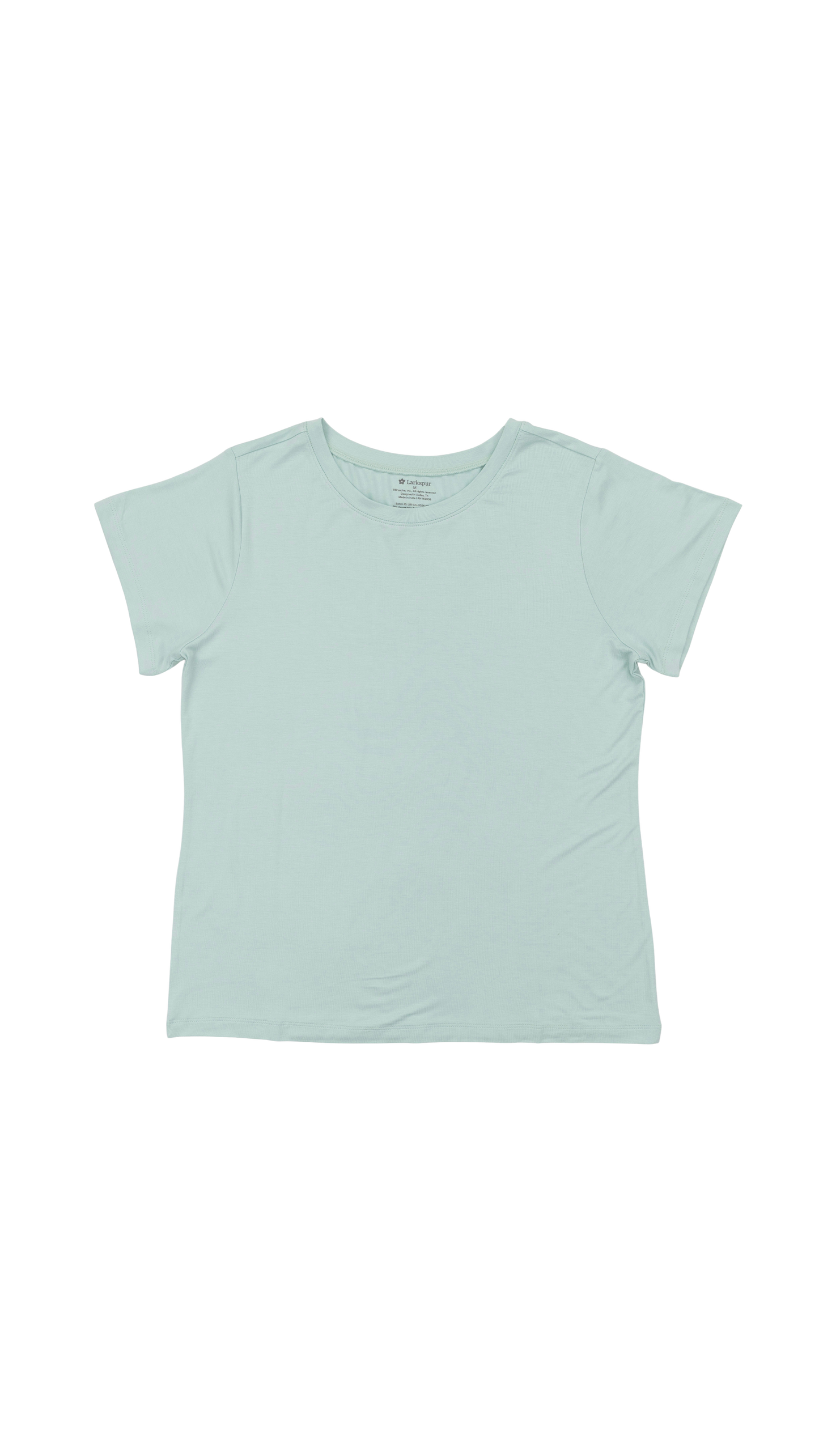 Women's Short Sleeve Lounge Tee in Aqua