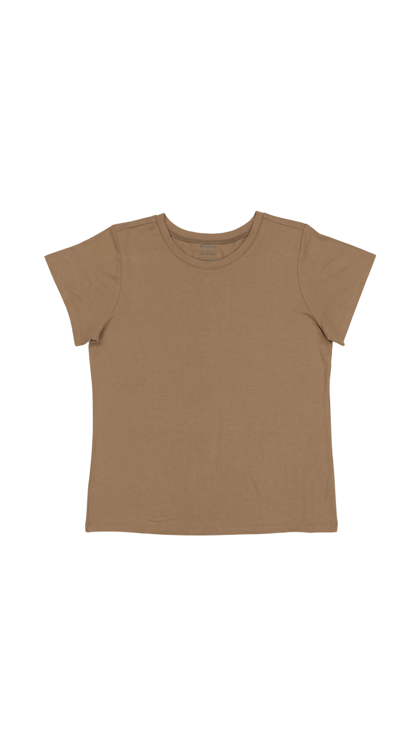 Women's Short Sleeve Lounge Tee in Mocha