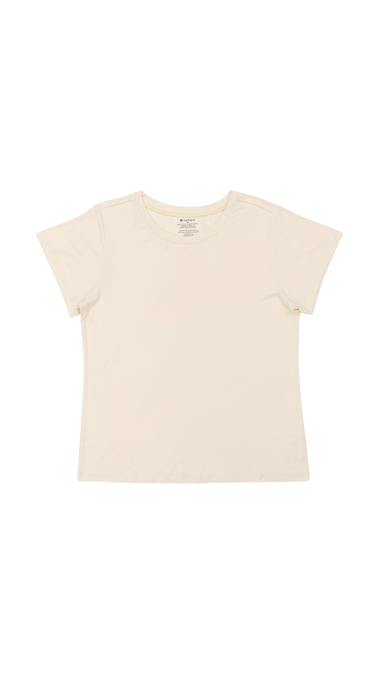 Women's Short Sleeve Lounge Tee in Vanilla