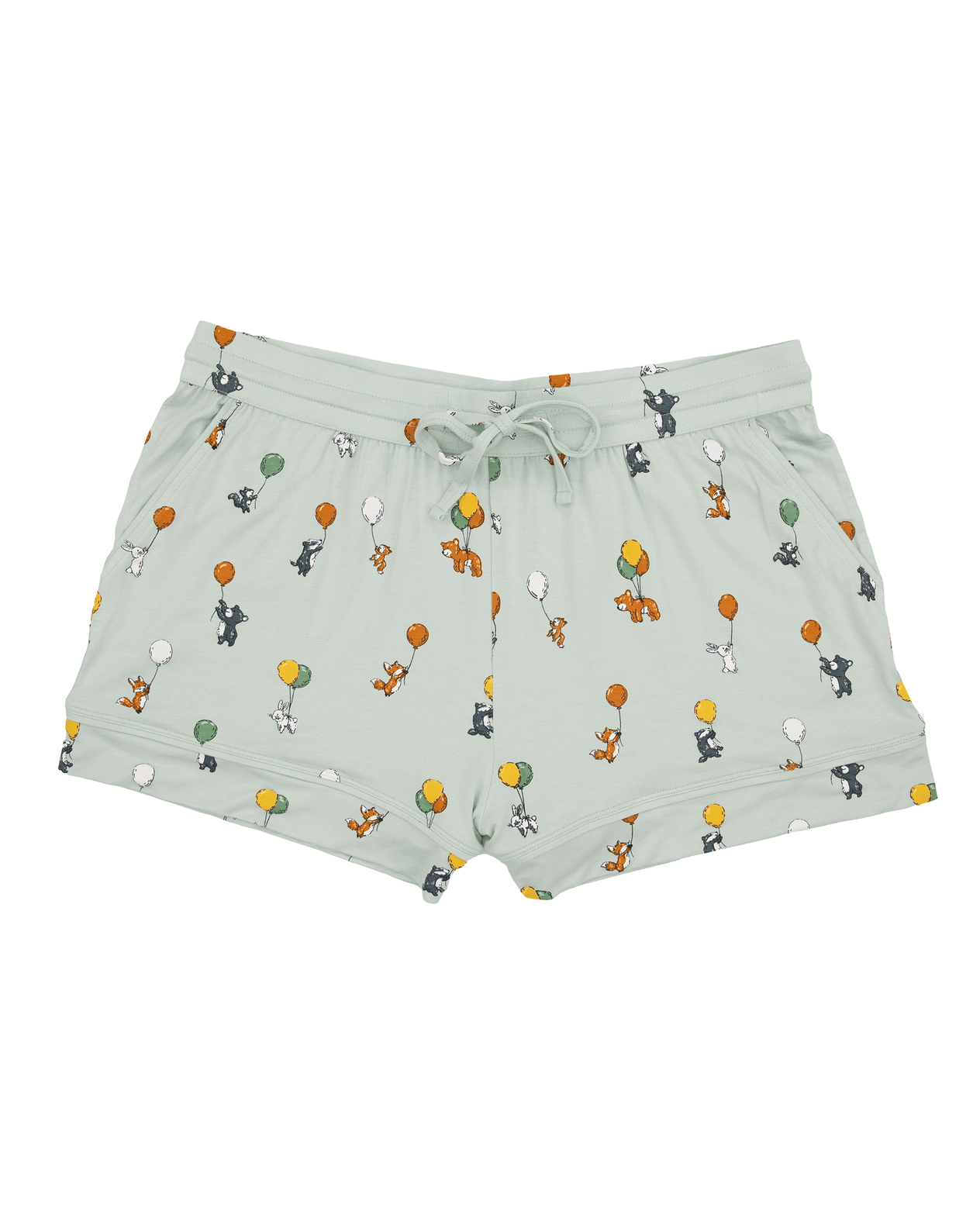 Women's Short Pajama Set in Animals and Balloons