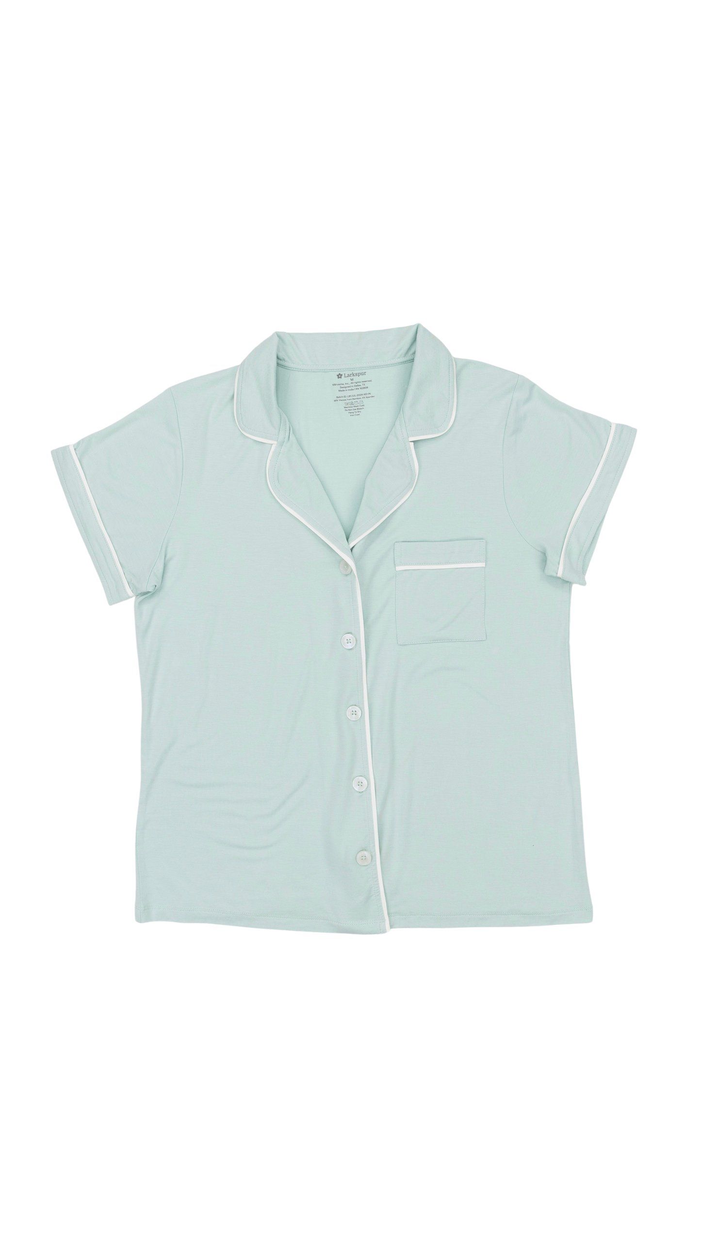 Women's Short Pajama Set in Aqua