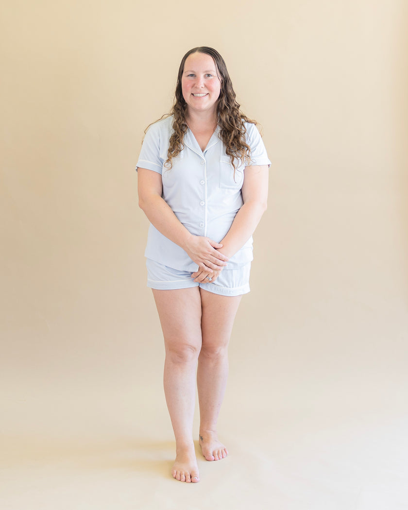 Women's Short Pajama Set in Cloud