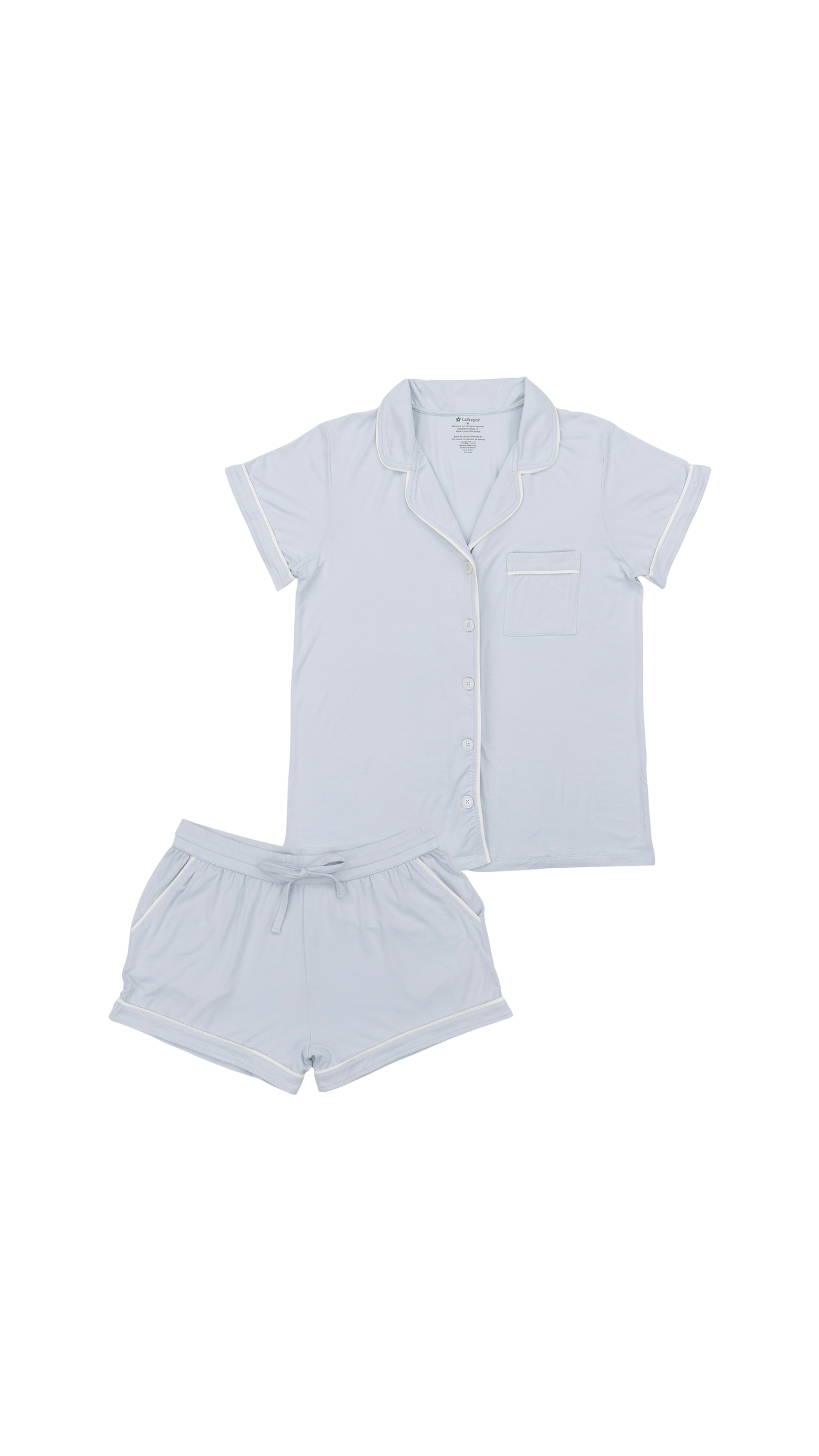 Women's Short Pajama Set in Cloud