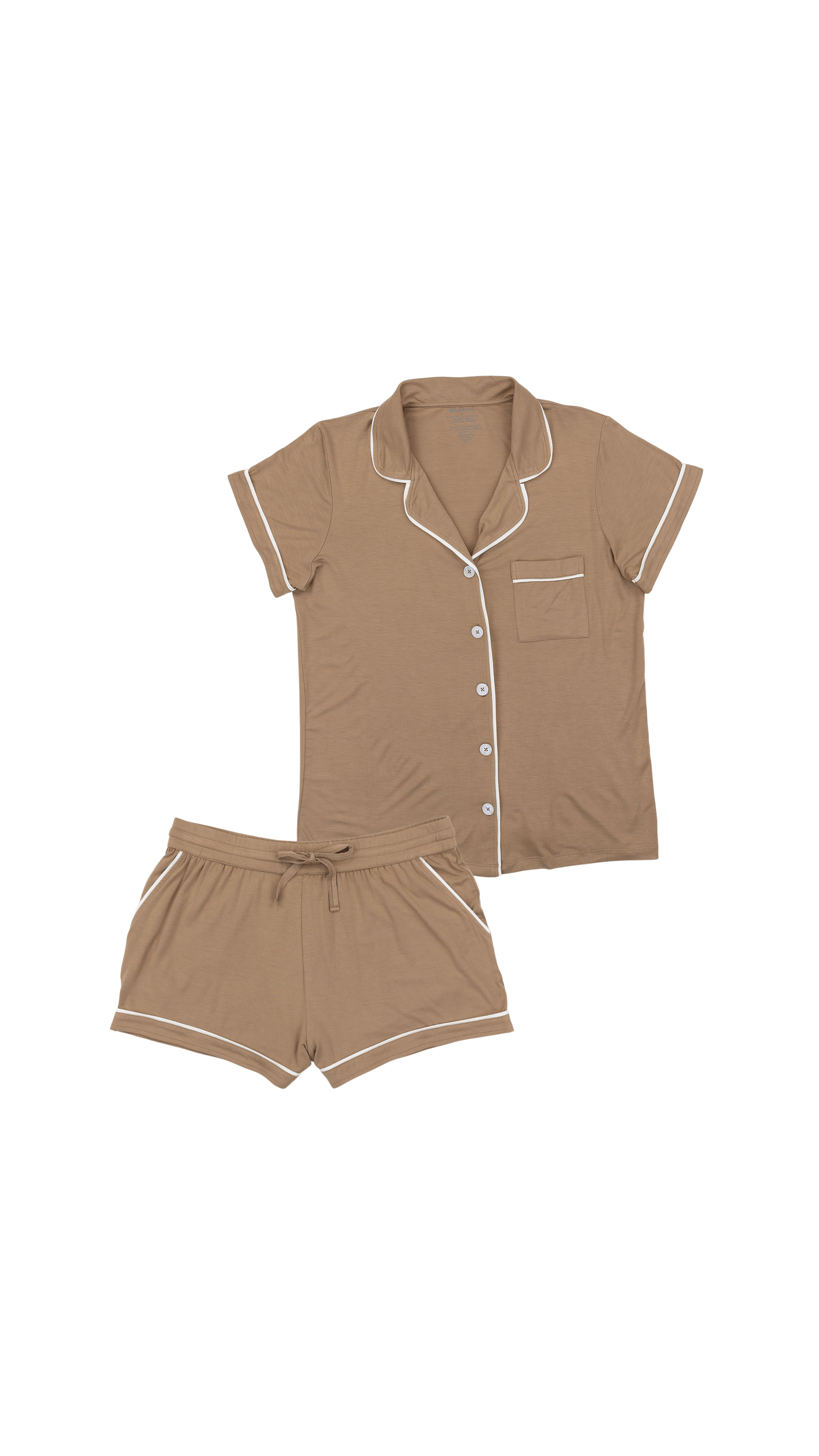 Women's Short Pajama Set in Mocha