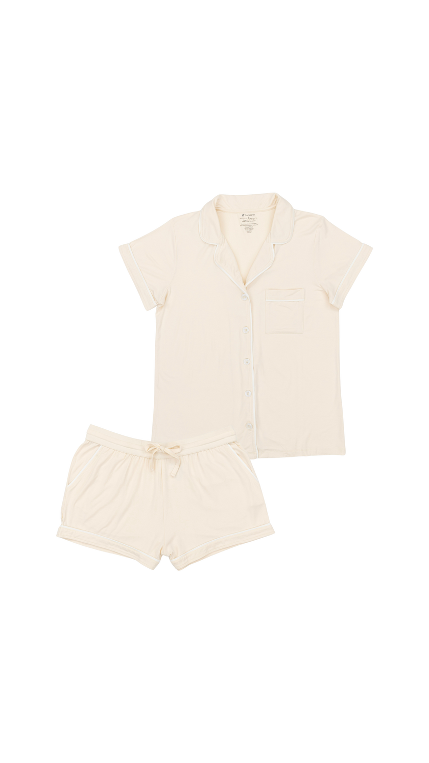 Women's Short Pajama Set in Vanilla