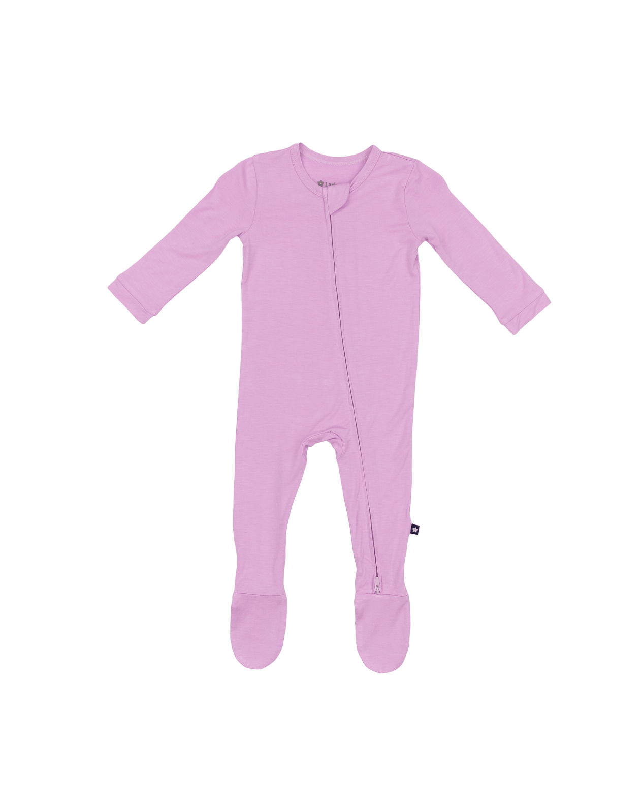 Zip Footie in Violet