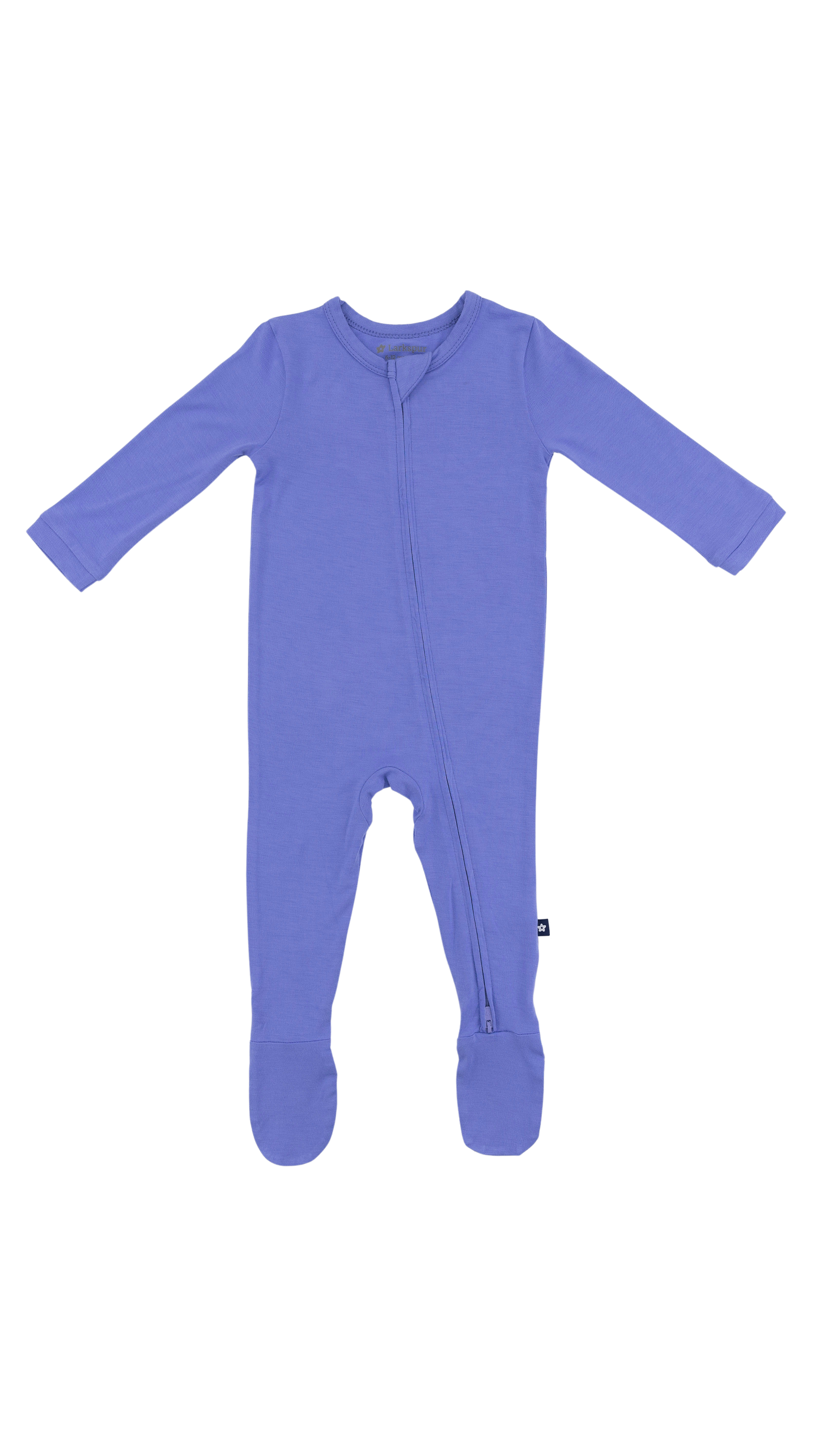 Zip Footie in Periwinkle