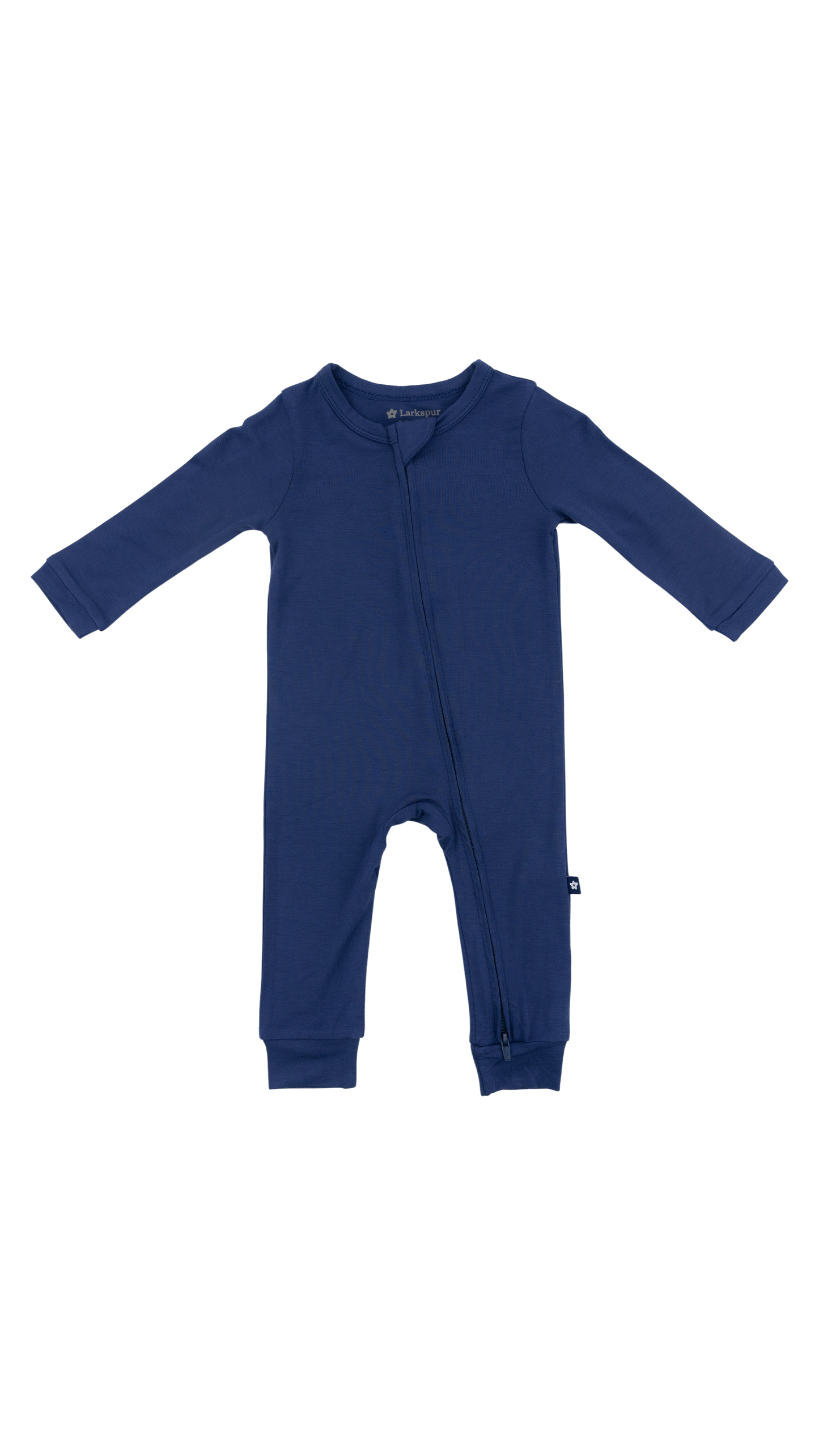 Zip Romper in Larkspur