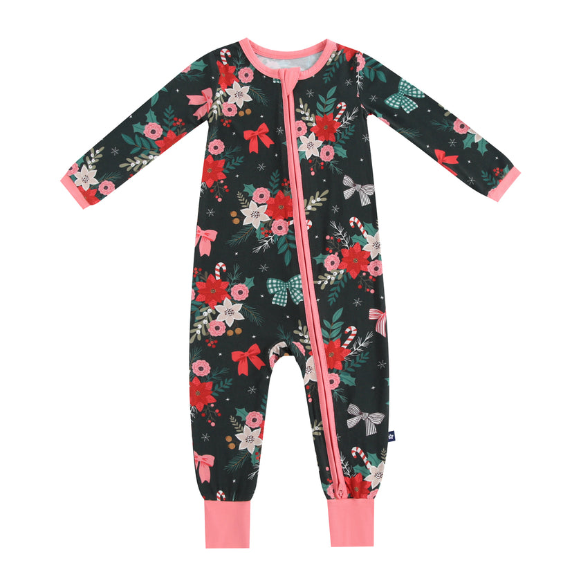 Zipper Romper in Holly and Bloom