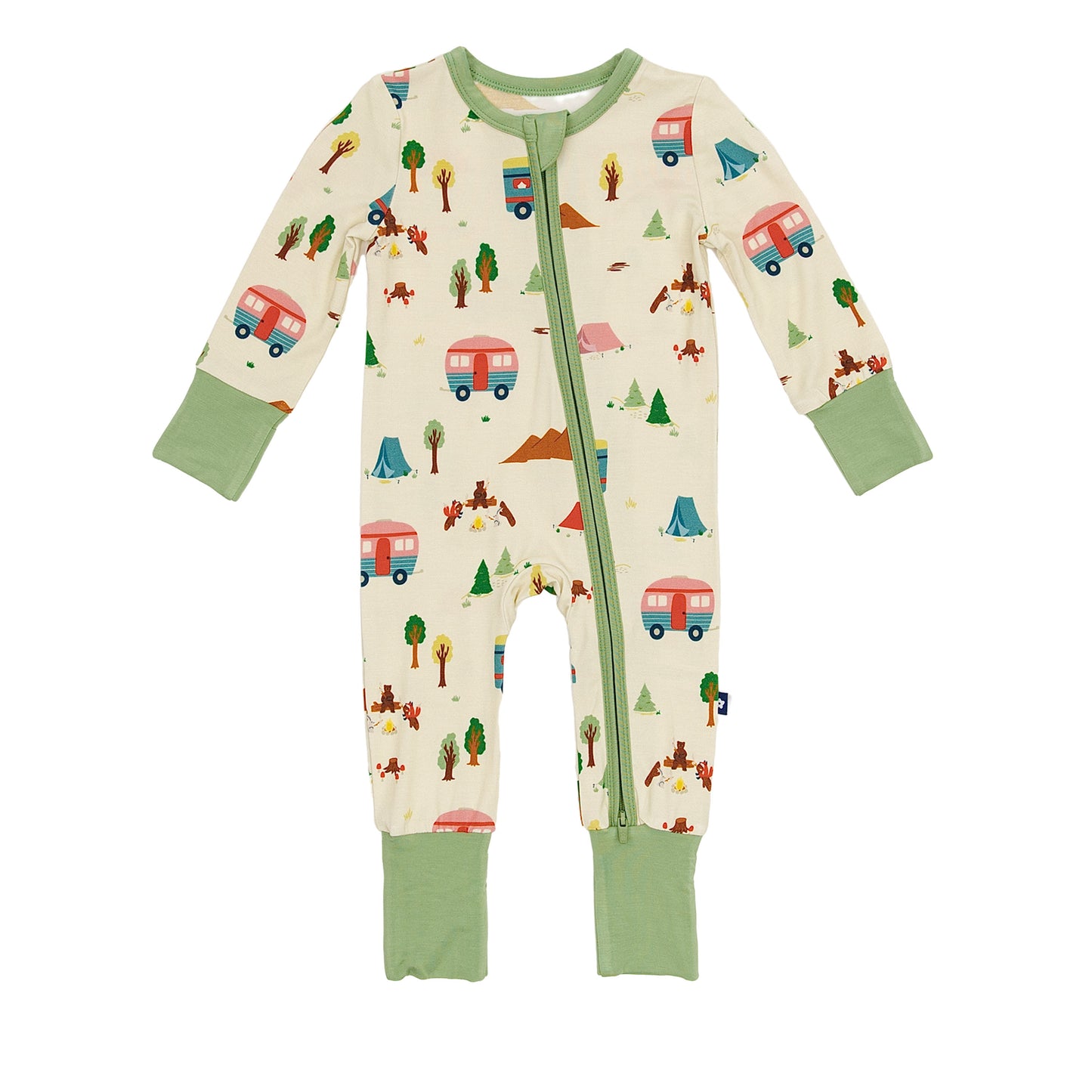 Convertible Footed Romper in Campfire Tales