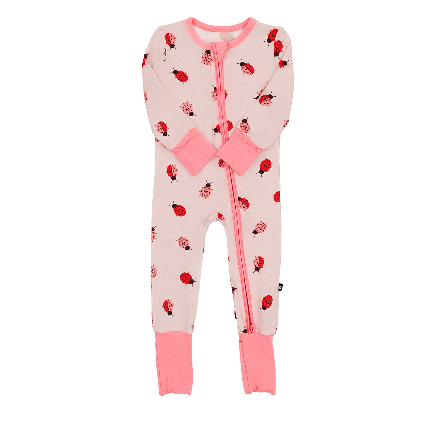 Convertible Footed Romper in Ladybug Lane