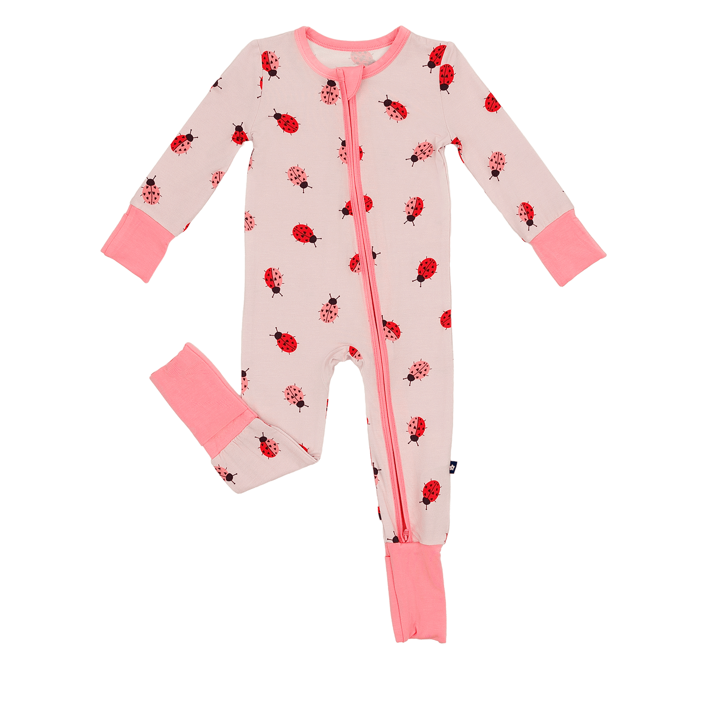 Convertible Footed Romper in Ladybug Lane
