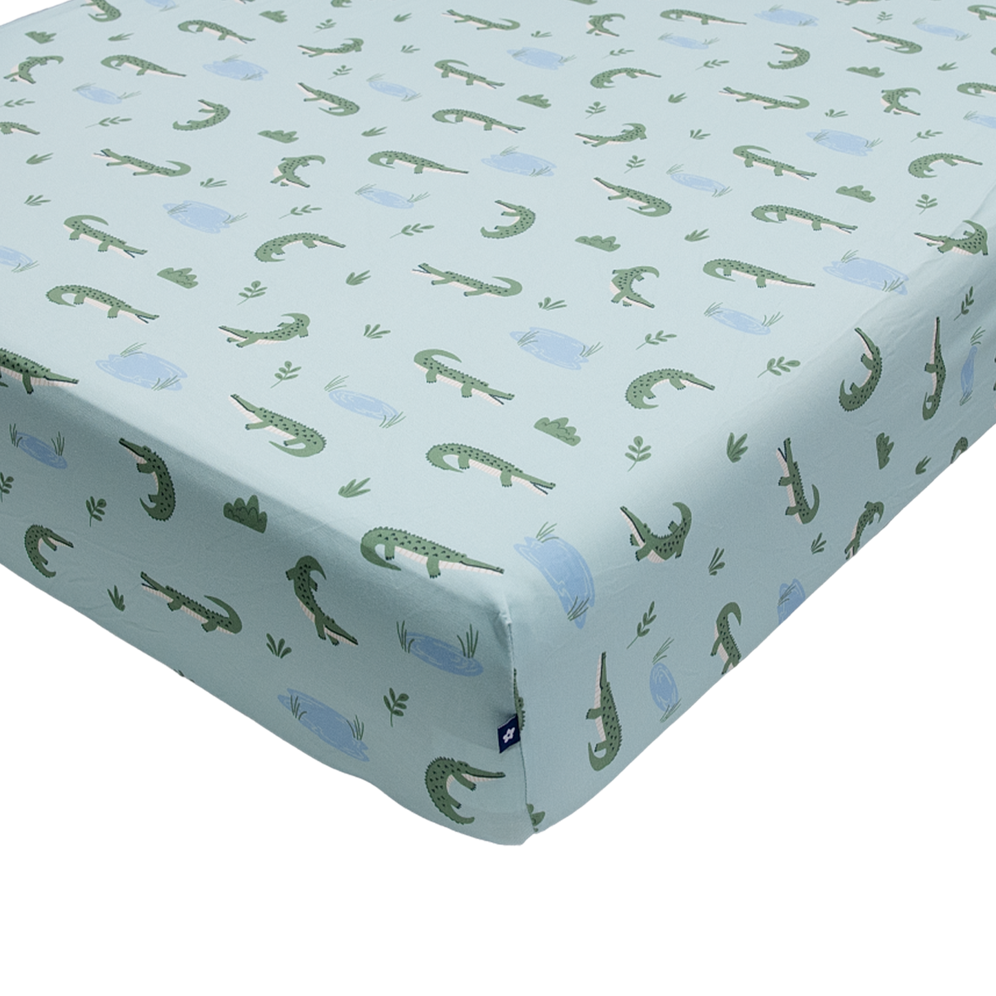 Crib Sheet in Croc and Roll