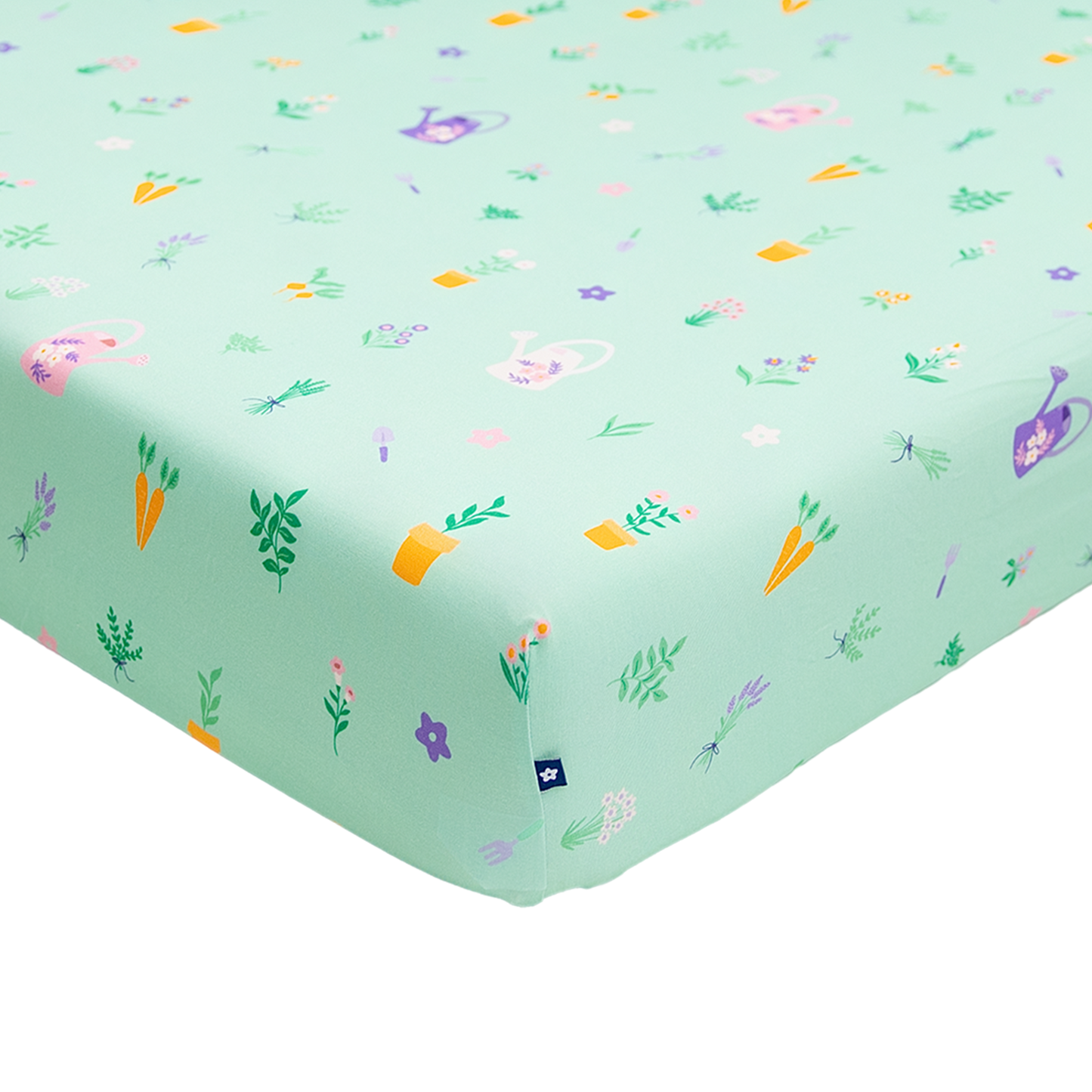 Crib Sheet in Bloom and Trowel