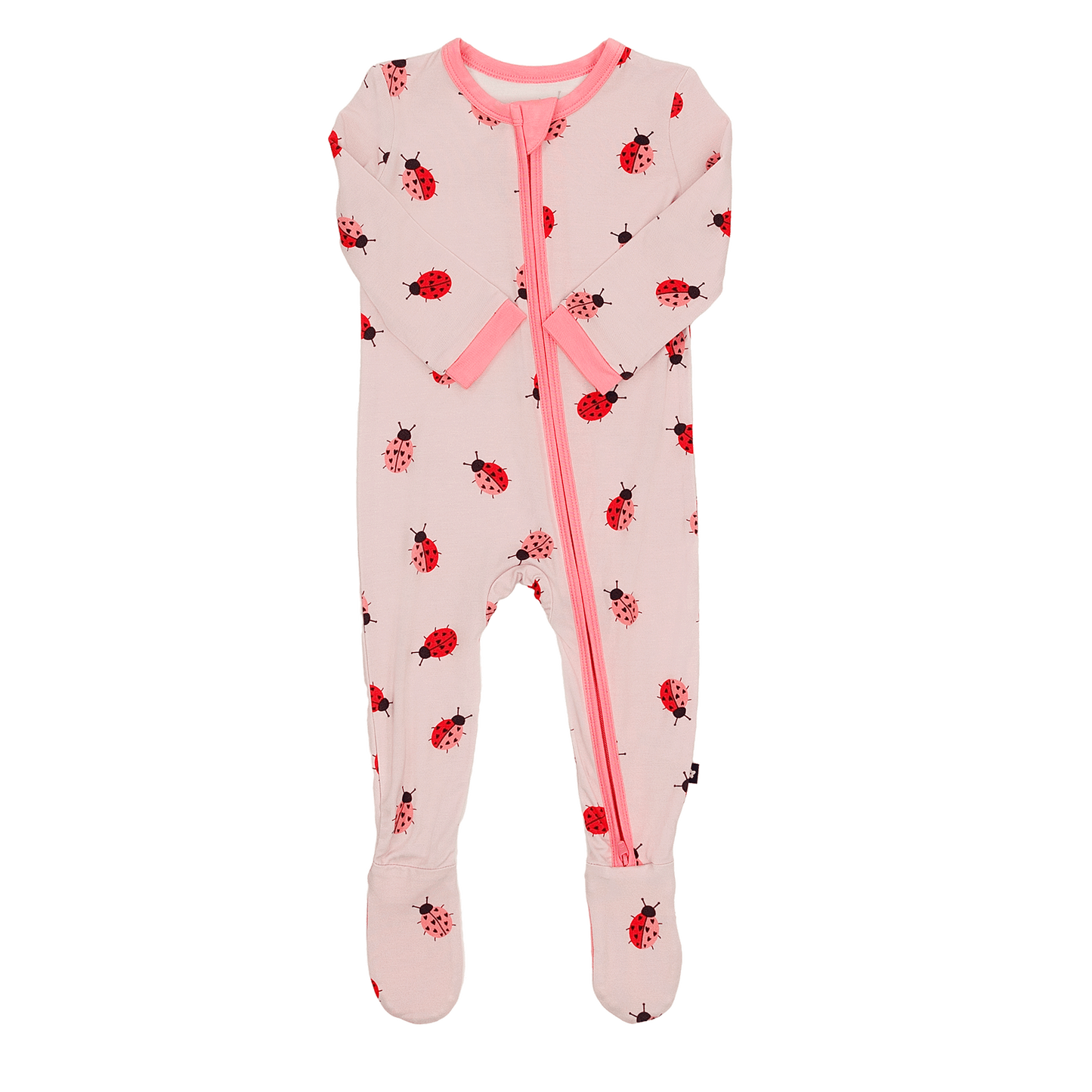 Zip Footie in Ladybug Lane