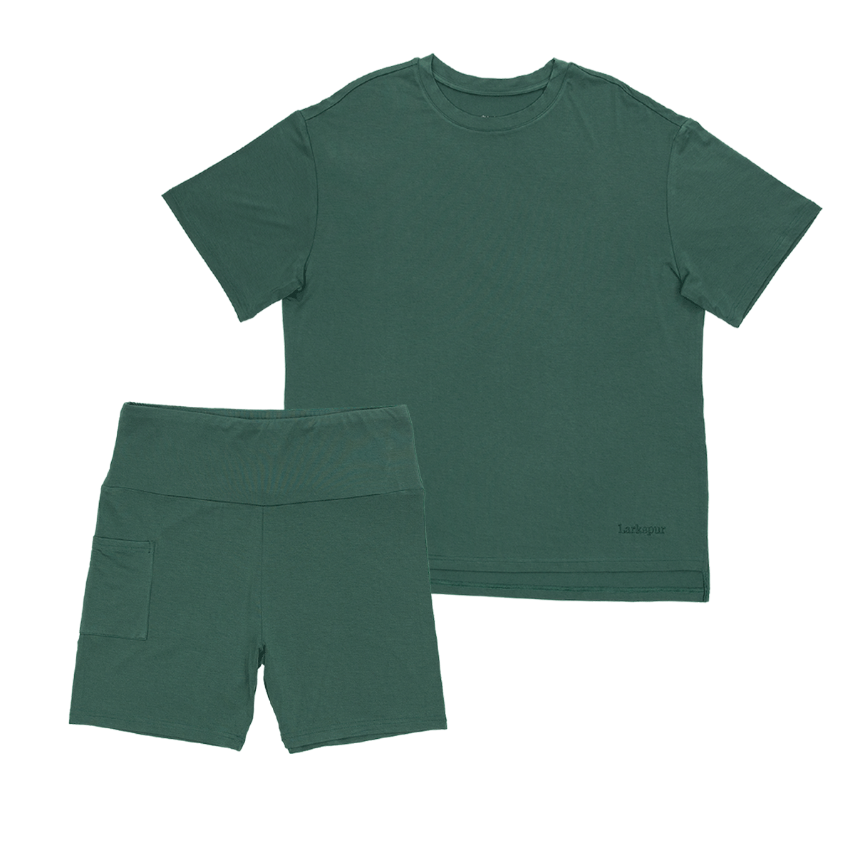 Women's Biker Short Set in Wild Spruce