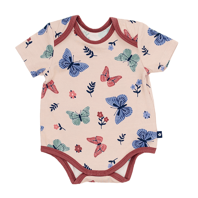 Short Sleeve Bodysuit in Butterfly Parade