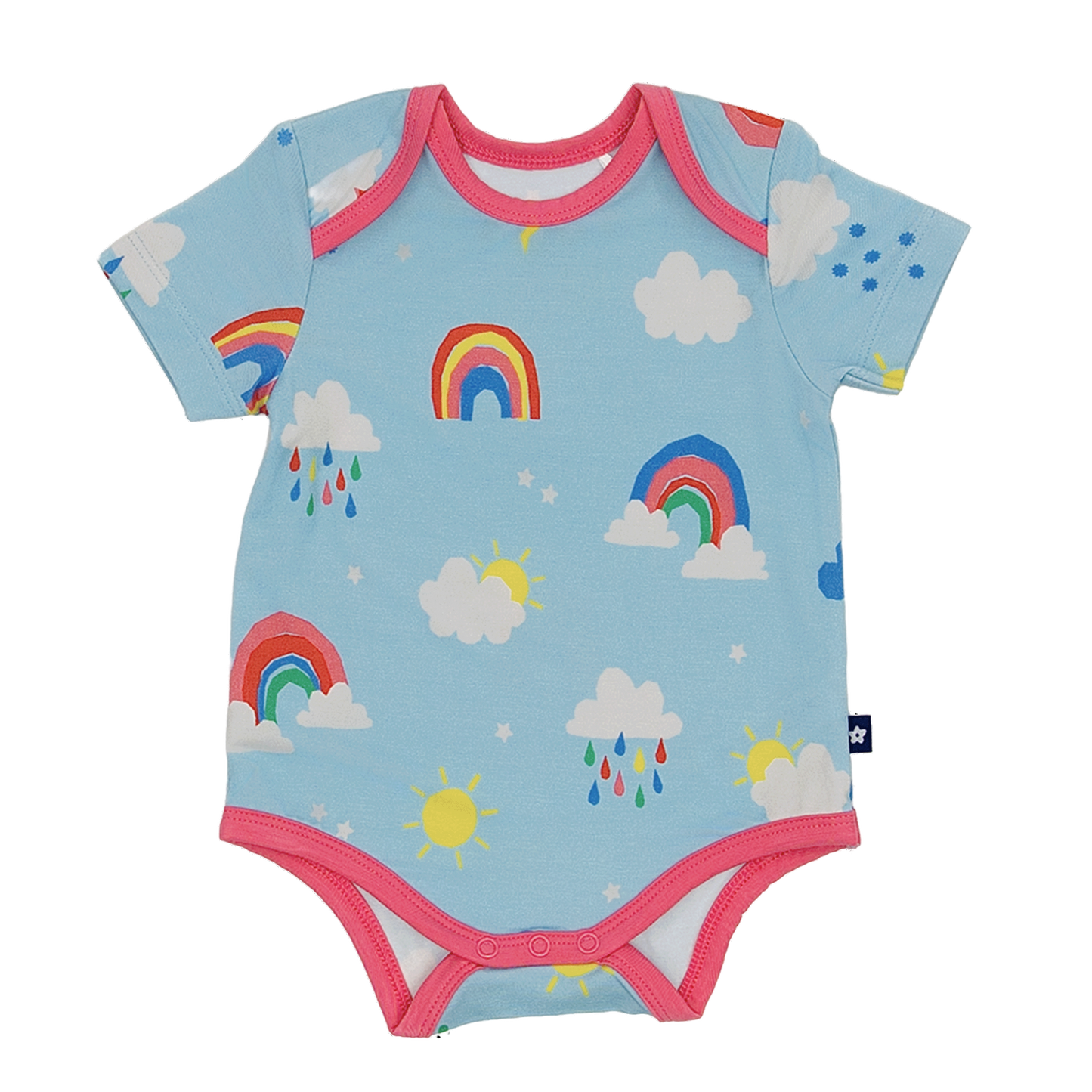 Short Sleeve Bodysuit in Moody Weather