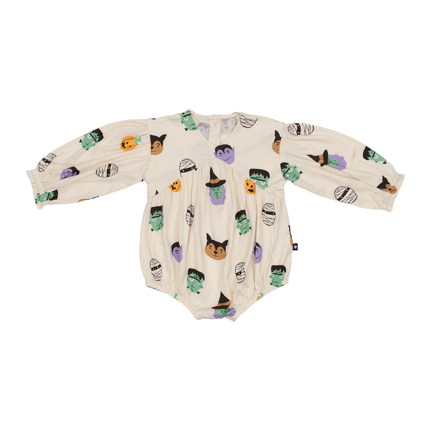Bubble Romper in Boo Crew