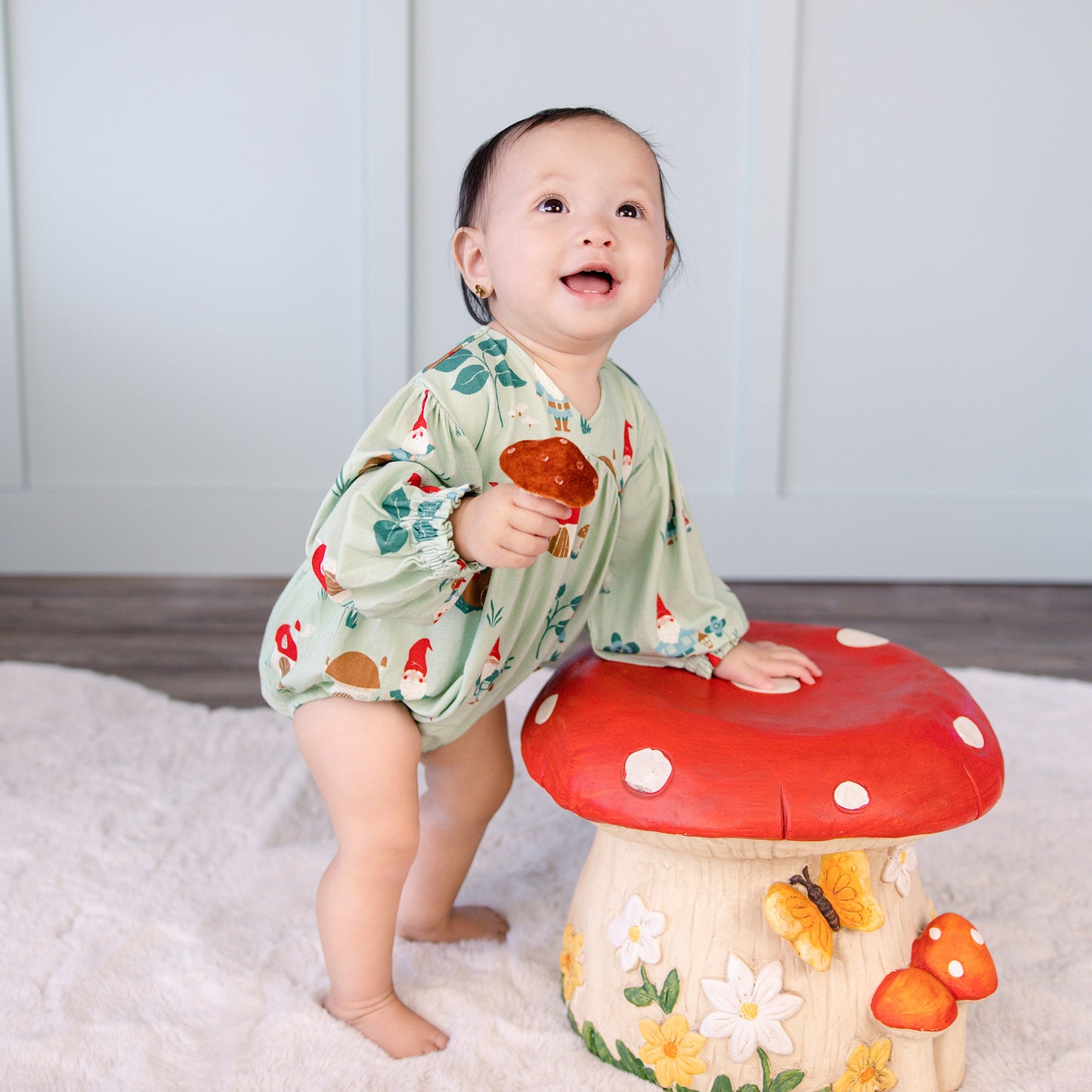 Bubble Romper in Gnomes