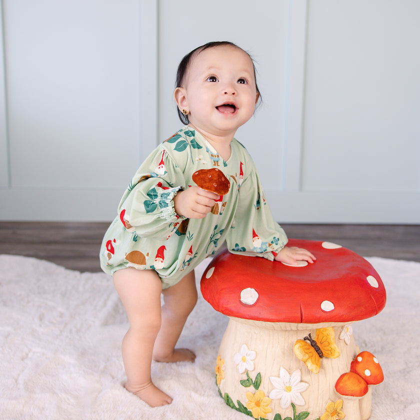 Bubble Romper in Gnomes