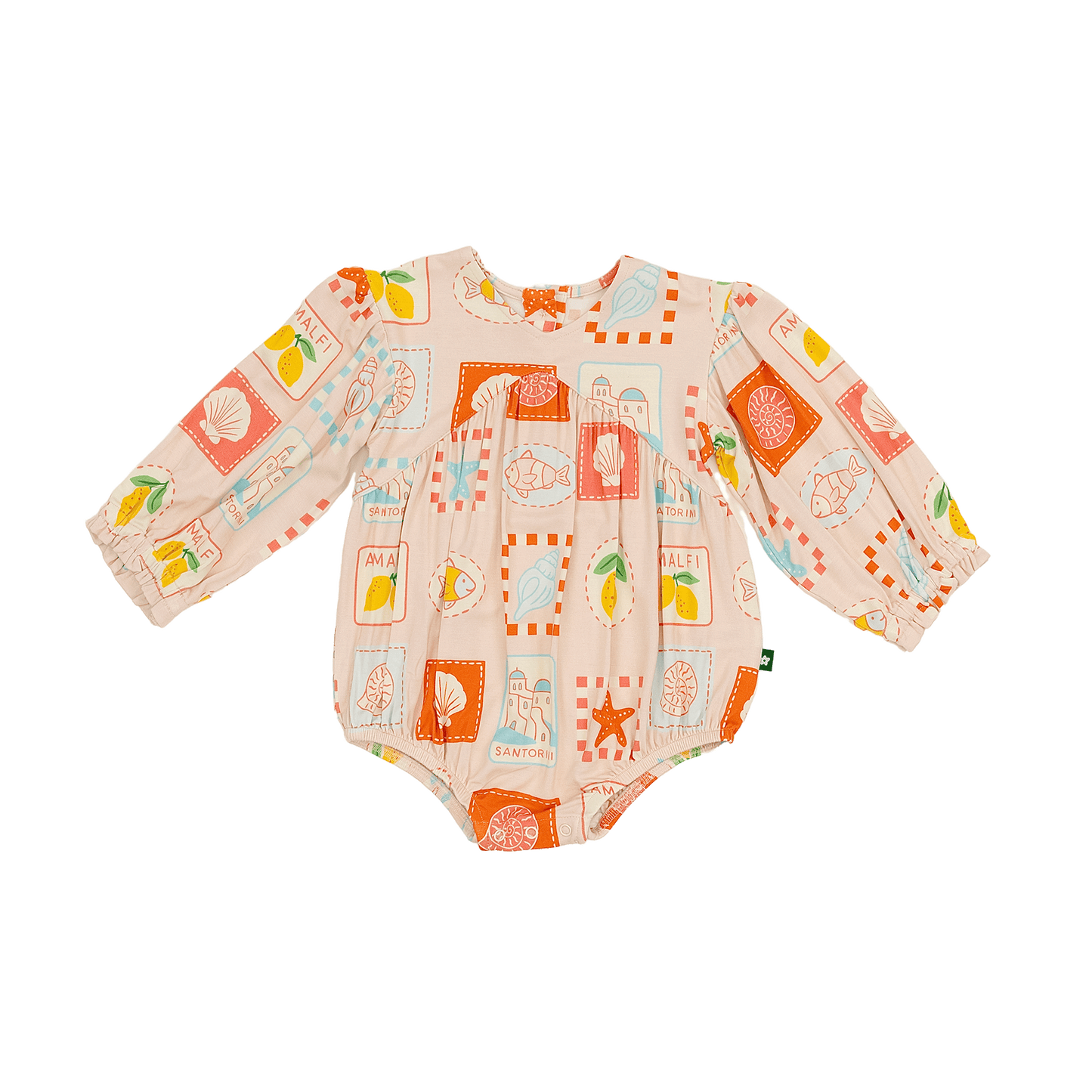 Bubble Romper in Amalfi Dreams