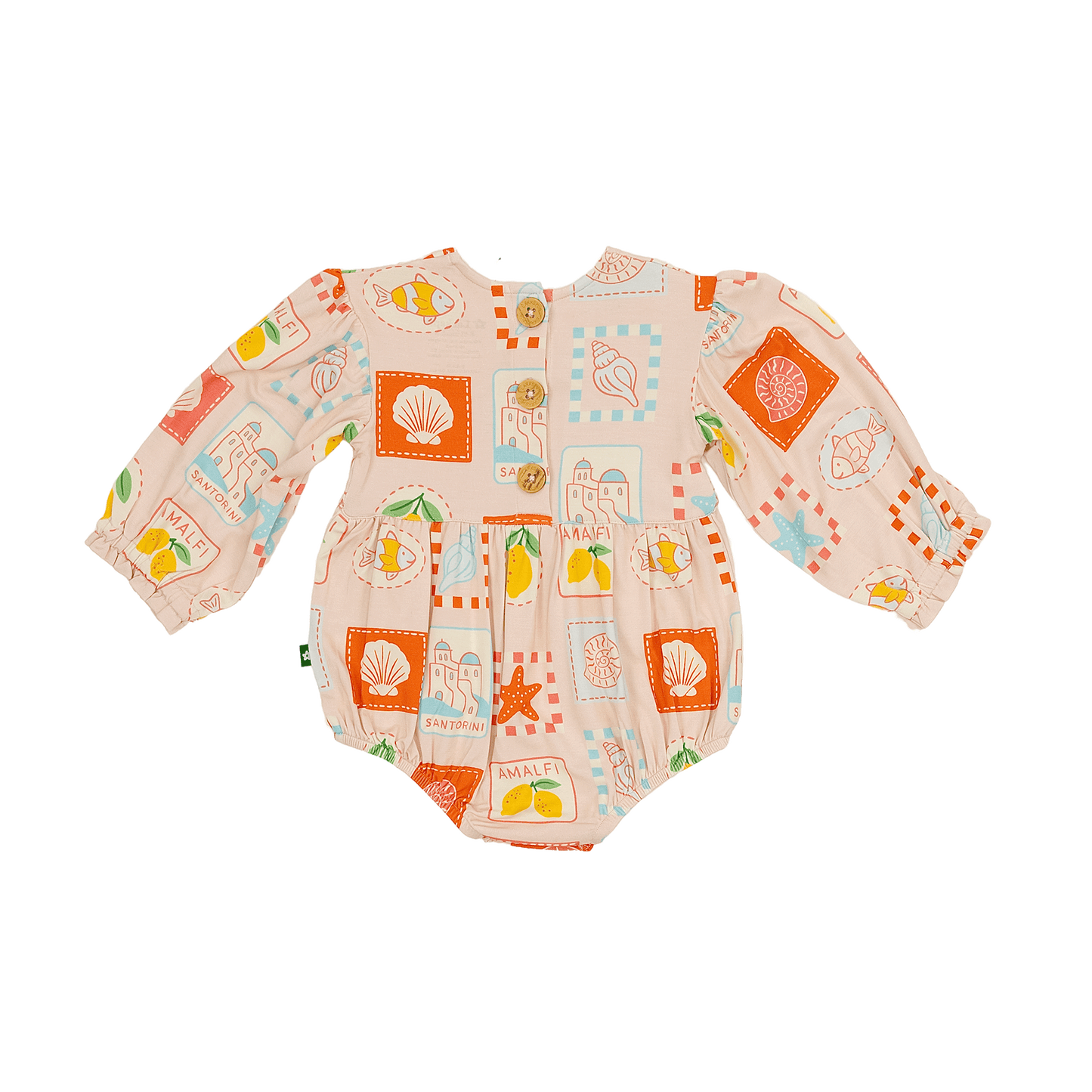 Bubble Romper in Amalfi Dreams