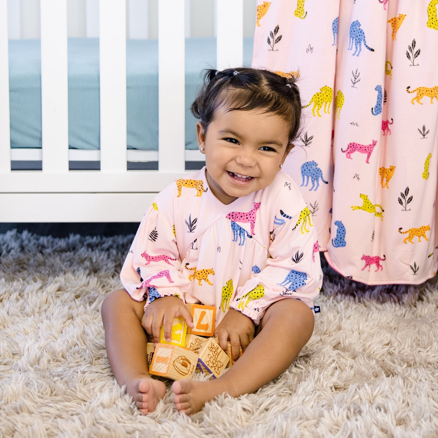 Bubble Romper in Jungle Cat
