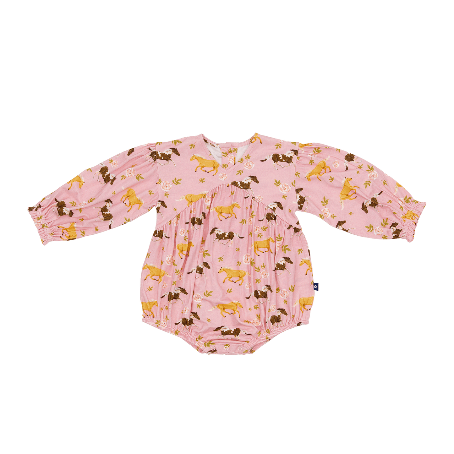 Bubble Romper in Pasture Play