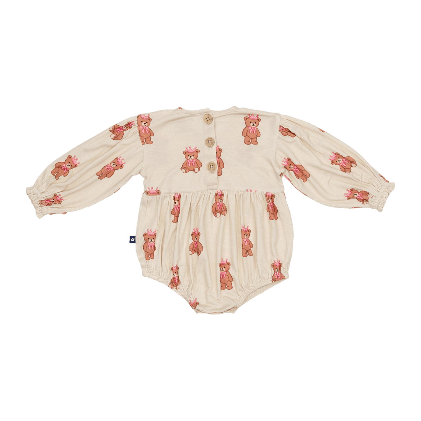 Bubble Romper in Princess Bear