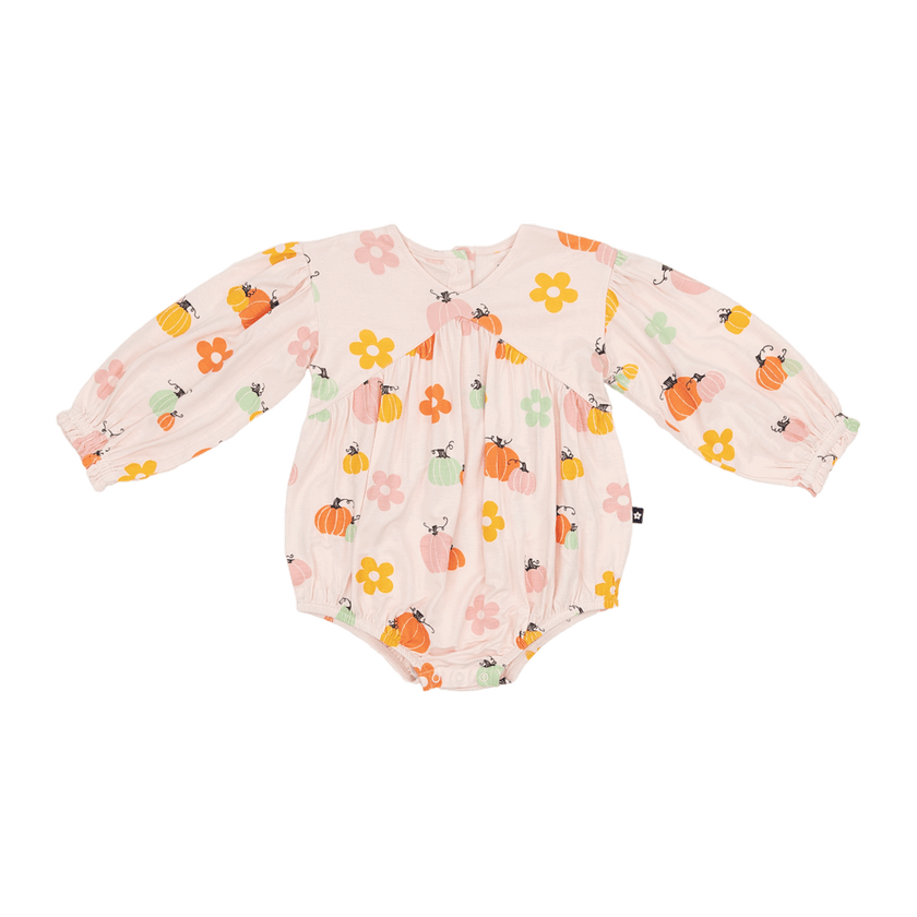 Bubble Romper in Pumpkin Patch