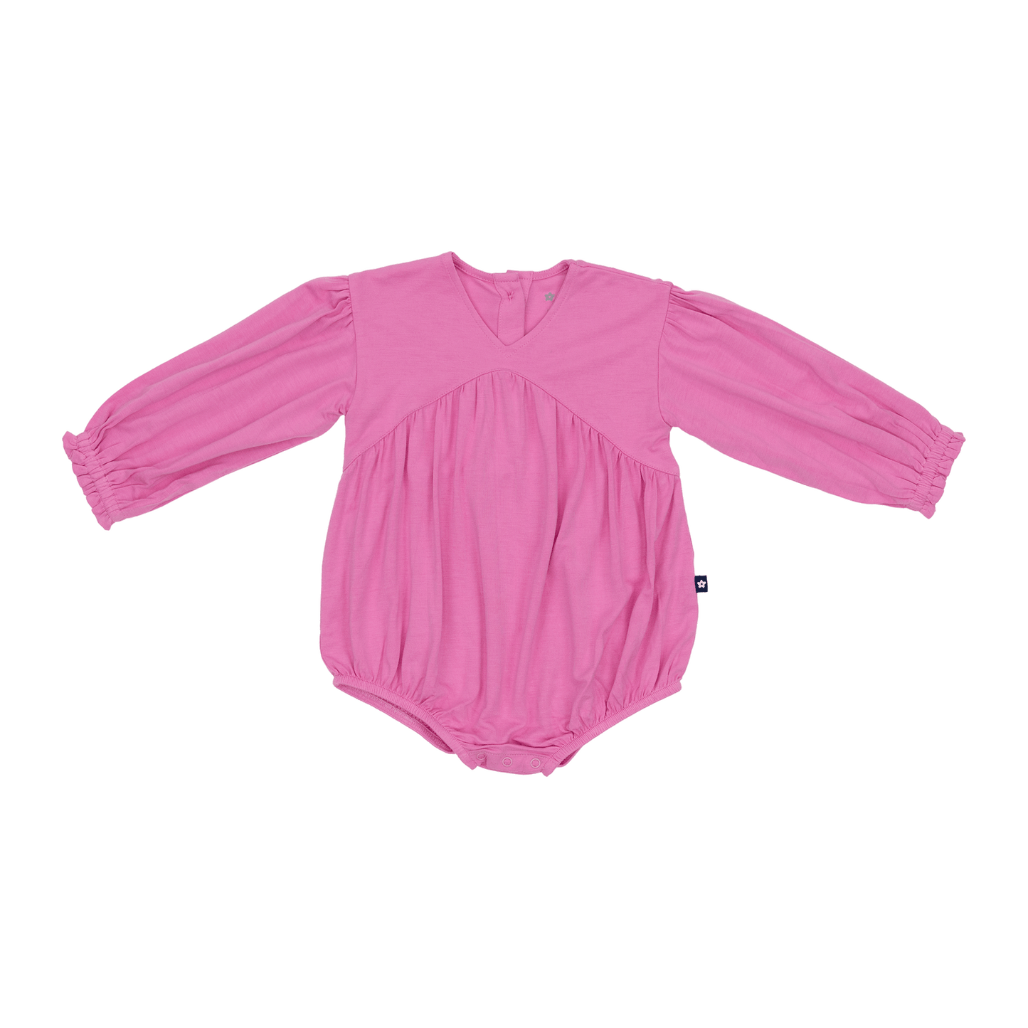 Bubble Romper in Purrfectly Pink