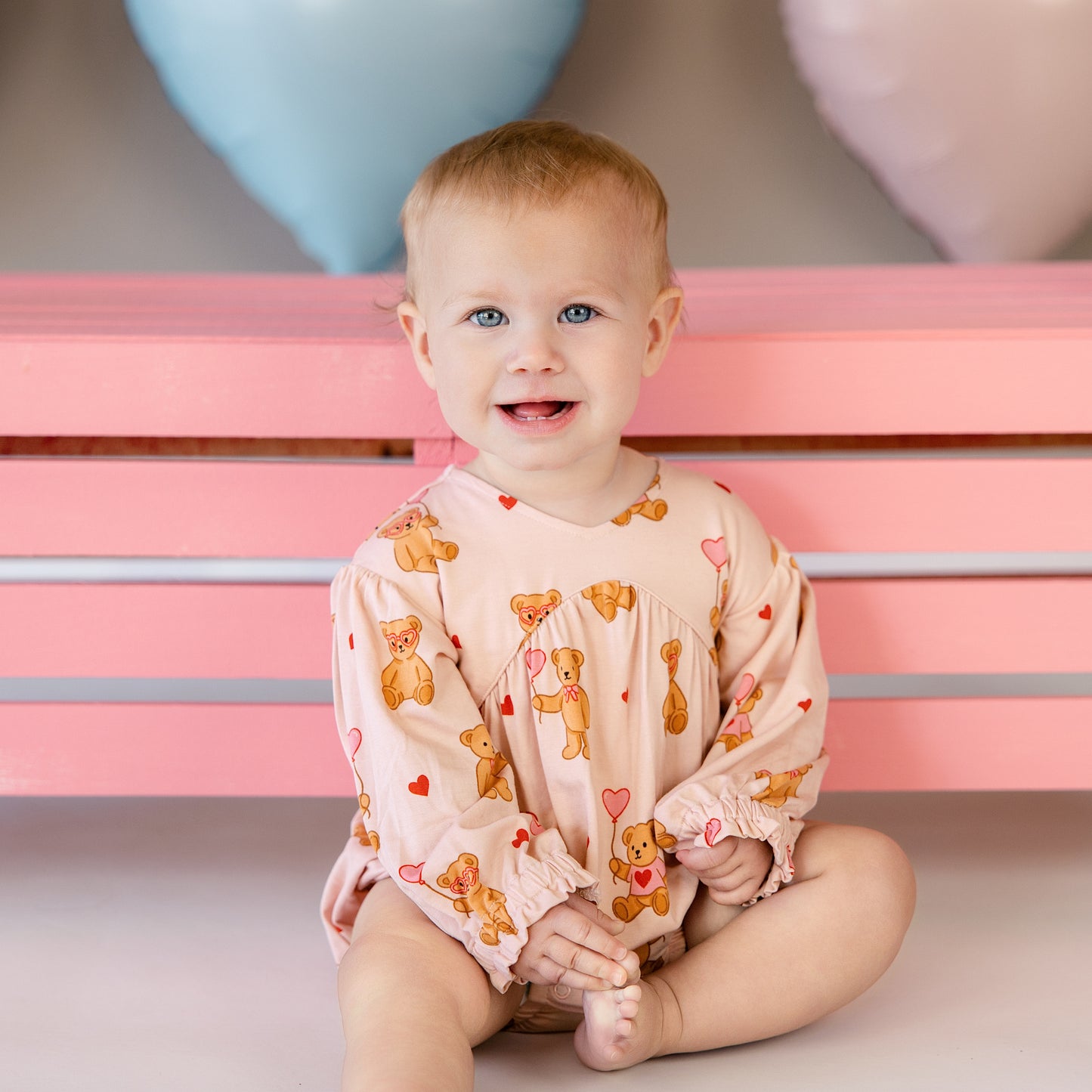 Bubble Romper in Strawbeary